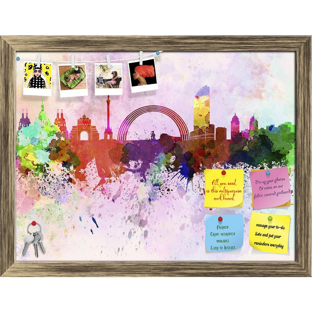 ArtzFolio Skyline of Kiev, Capital City of Ukraine Printed Bulletin Board Notice Pin Board Soft Board | Framed-Bulletin Boards Framed-AZ5006272BLB_FR_RF_R-0-Image Code 5006272 Vishnu Image Folio Pvt Ltd, IC 5006272, ArtzFolio, Bulletin Boards Framed, Places, Fine Art Reprint, skyline, of, kiev, capital, city, ukraine, printed, bulletin, board, notice, pin, soft, framed, europe, watercolor, background, abstract, paint, color, splash, colorful, art, texture, grunge, paper, ink, illustration, bright, vintage, 