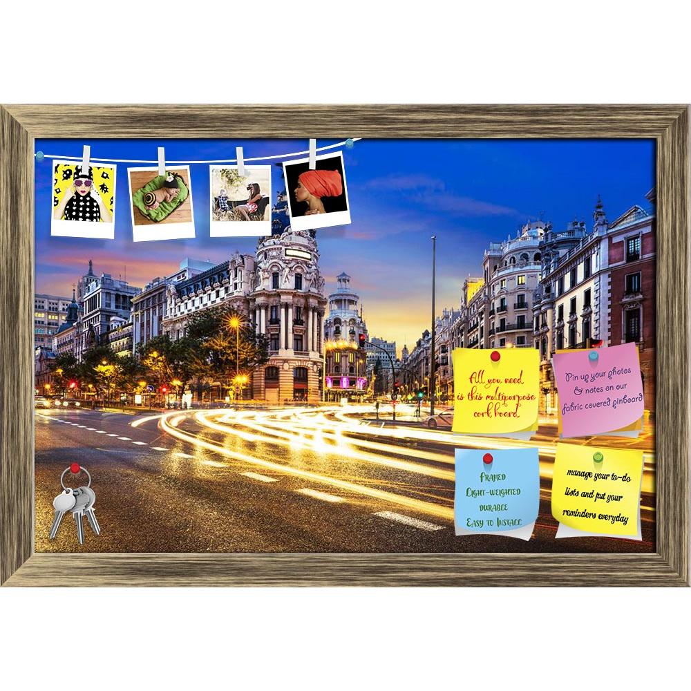 ArtzFolio Traffic Lights on Gran Via Street in Madrid, Spain D2 Printed Bulletin Board Notice Pin Board Soft Board | Framed-Bulletin Boards Framed-AZ5006279BLB_FR_RF_R-0-Image Code 5006279 Vishnu Image Folio Pvt Ltd, IC 5006279, ArtzFolio, Bulletin Boards Framed, Places, Photography, traffic, lights, on, gran, via, street, in, madrid, spain, d2, printed, bulletin, board, notice, pin, soft, framed, night, europe, famous, place, plaza, old, evening, building, church, bus, panorama, classic, tourism, ancient, 