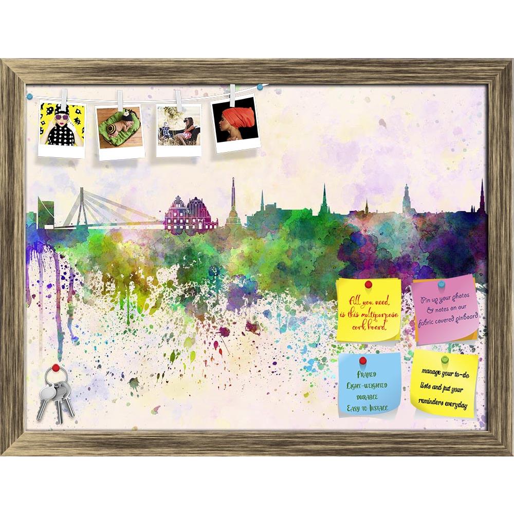 ArtzFolio Riga Skyline, Capital City of Latvia Printed Bulletin Board Notice Pin Board Soft Board | Framed-Bulletin Boards Framed-AZ5006280BLB_FR_RF_R-0-Image Code 5006280 Vishnu Image Folio Pvt Ltd, IC 5006280, ArtzFolio, Bulletin Boards Framed, Places, Fine Art Reprint, riga, skyline, capital, city, of, latvia, printed, bulletin, board, notice, pin, soft, framed, europe, watercolor, background, abstract, paint, color, splash, colorful, art, texture, grunge, paper, ink, illustration, bright, vintage, splat