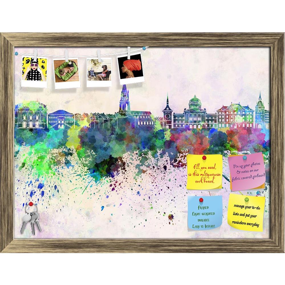 ArtzFolio Skyline of Bern, Capital City of Switzerland Printed Bulletin Board Notice Pin Board Soft Board | Framed-Bulletin Boards Framed-AZ5006293BLB_FR_RF_R-0-Image Code 5006293 Vishnu Image Folio Pvt Ltd, IC 5006293, ArtzFolio, Bulletin Boards Framed, Places, Fine Art Reprint, skyline, of, bern, capital, city, switzerland, printed, bulletin, board, notice, pin, soft, framed, europe, watercolor, background, abstract, paint, color, splash, colorful, art, texture, grunge, illustration, bright, vintage, spla