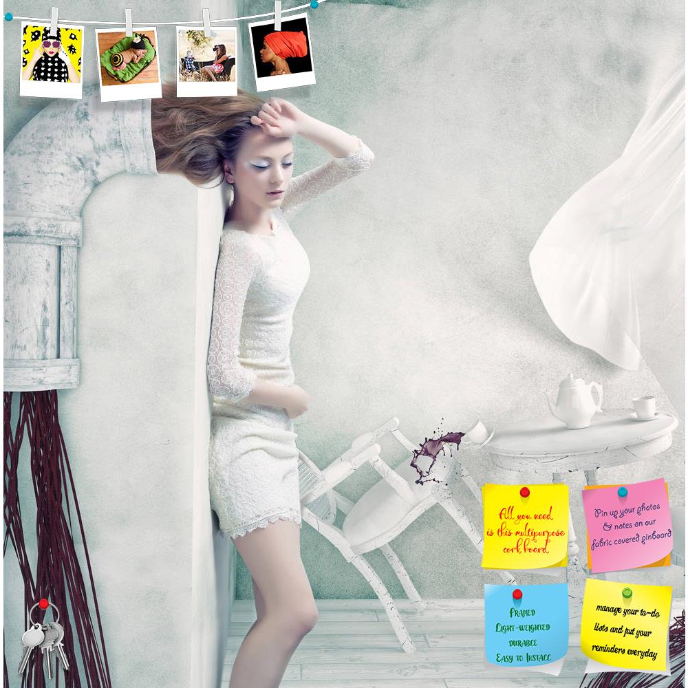 ArtzFolio Concept of Industrial Rapunzel Printed Bulletin Board Notice Pin Board Soft Board | Frameless-Bulletin Boards Frameless-AZ5006296BLB_FL_RF_R-0-Image Code 5006296 Vishnu Image Folio Pvt Ltd, IC 5006296, ArtzFolio, Bulletin Boards Frameless, Conceptual, Fashion, Figurative, Photography, concept, of, industrial, rapunzel, printed, bulletin, board, notice, pin, soft, frameless, creative, woman, girl, fairy, tale, beautiful, beauty, dress, red, hair, tube, transformation, sur, bizarre, hands, chair, ta