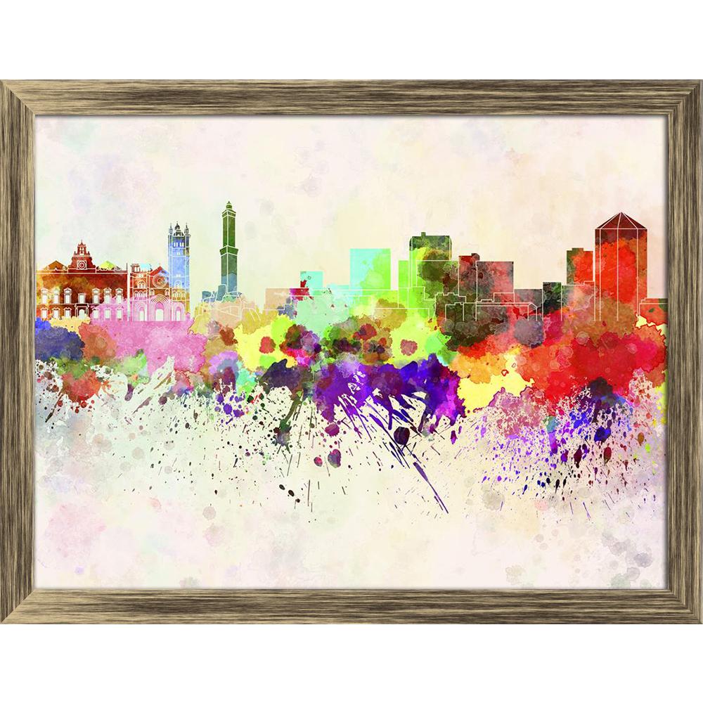 ArtzFolio Skyline of Genoa, city in Northwest Italy Canvas Painting-Paintings Wooden Framing-AZ5006300ART_FR_RF_R-0-Image Code 5006300 Vishnu Image Folio Pvt Ltd, IC 5006300, ArtzFolio, Paintings Wooden Framing, Places, Fine Art Reprint, skyline, of, genoa, city, in, northwest, italy, canvas, painting, framed, print, wall, for, living, room, with, frame, poster, pitaara, box, large, size, drawing, art, split, big, office, reception, photography, kids, panel, designer, decorative, amazonbasics, reprint, smal