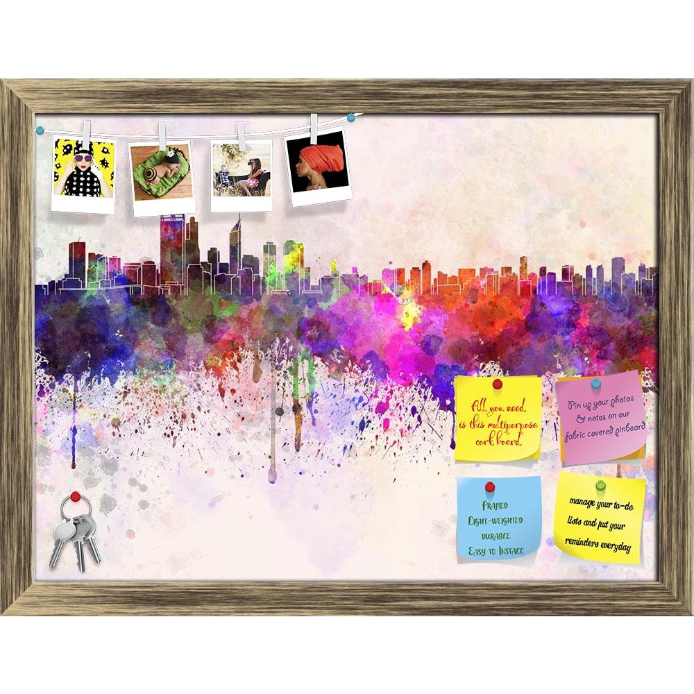 ArtzFolio Perth Skyline, Capital of Western Australia Printed Bulletin Board Notice Pin Board Soft Board | Framed-Bulletin Boards Framed-AZ5006301BLB_FR_RF_R-0-Image Code 5006301 Vishnu Image Folio Pvt Ltd, IC 5006301, ArtzFolio, Bulletin Boards Framed, Places, Fine Art Reprint, perth, skyline, capital, of, western, australia, printed, bulletin, board, notice, pin, soft, framed, oceania, watercolor, background, abstract, paint, color, splash, colorful, art, texture, grunge, paper, ink, illustration, bright,