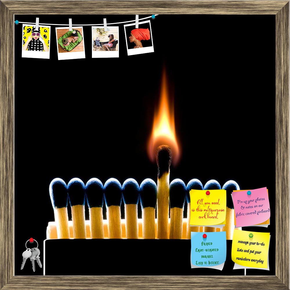 ArtzFolio Match Burns Printed Bulletin Board Notice Pin Board Soft Board | Framed-Bulletin Boards Framed-AZ5006303BLB_FR_RF_R-0-Image Code 5006303 Vishnu Image Folio Pvt Ltd, IC 5006303, ArtzFolio, Bulletin Boards Framed, Conceptual, Photography, match, burns, printed, bulletin, board, notice, pin, soft, framed, fire, lit, matches, light, flame, hot, heat, nobody, burn, box, orange, burning, first, wood, blue, red, one, color, image, copy, matchstick, wooden, space, close-up, stick, clear, brightly, lightin