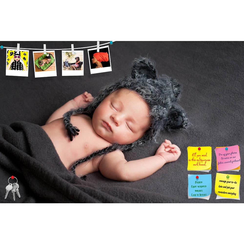 ArtzFolio Image of a Newborn Baby Boy D6 Printed Bulletin Board Notice Pin Board Soft Board | Frameless-Bulletin Boards Frameless-AZ5006306BLB_FL_RF_R-0-Image Code 5006306 Vishnu Image Folio Pvt Ltd, IC 5006306, ArtzFolio, Bulletin Boards Frameless, Kids, Photography, image, of, a, newborn, baby, boy, d6, printed, bulletin, board, notice, pin, soft, frameless, wolf, costume, hat, male, gray, grey, sleep, sleeping, portrait, cute, adorable, nap, ears, bonnet, napping, innocence, innocent, little, pure, purit