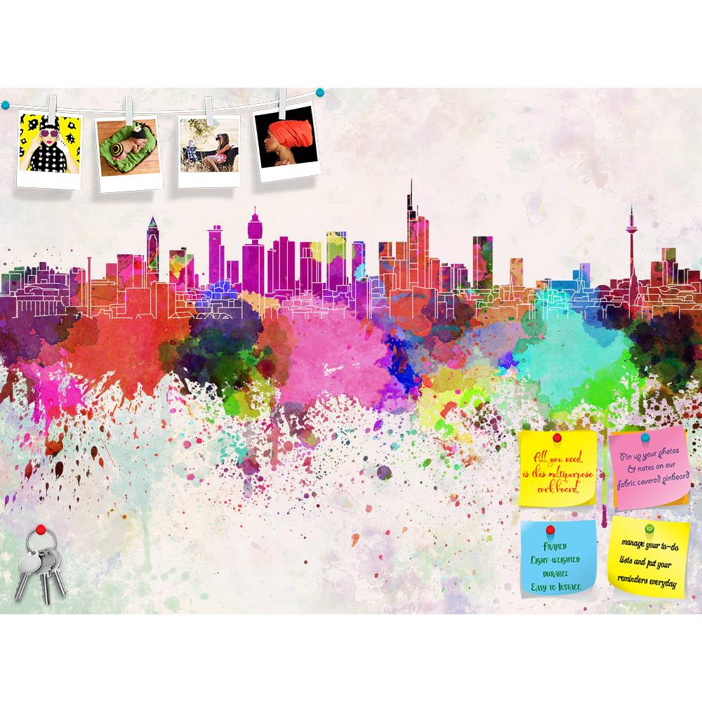 ArtzFolio Skyline of Frankfurt, Central City in Germany Printed Bulletin Board Notice Pin Board Soft Board | Frameless-Bulletin Boards Frameless-AZ5006311BLB_FL_RF_R-0-Image Code 5006311 Vishnu Image Folio Pvt Ltd, IC 5006311, ArtzFolio, Bulletin Boards Frameless, Places, Fine Art Reprint, skyline, of, frankfurt, central, city, in, germany, printed, bulletin, board, notice, pin, soft, frameless, europe, watercolor, background, abstract, paint, color, splash, colorful, art, texture, grunge, paper, ink, illus