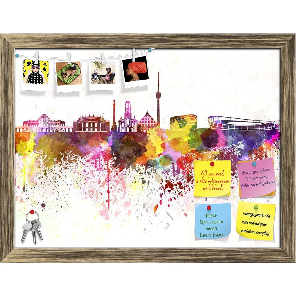 ArtzFolio Stuttgart Skyline, City in Southwest Germany Printed Bulletin Board Notice Pin Board Soft Board | Framed-Bulletin Boards Framed-AZ5006317BLB_FR_RF_R-0-Image Code 5006317 Vishnu Image Folio Pvt Ltd, IC 5006317, ArtzFolio, Bulletin Boards Framed, Places, Fine Art Reprint, stuttgart, skyline, city, in, southwest, germany, printed, bulletin, board, notice, pin, soft, framed, europe, watercolor, background, abstract, paint, color, splash, colorful, art, texture, grunge, paper, ink, illustration, bright