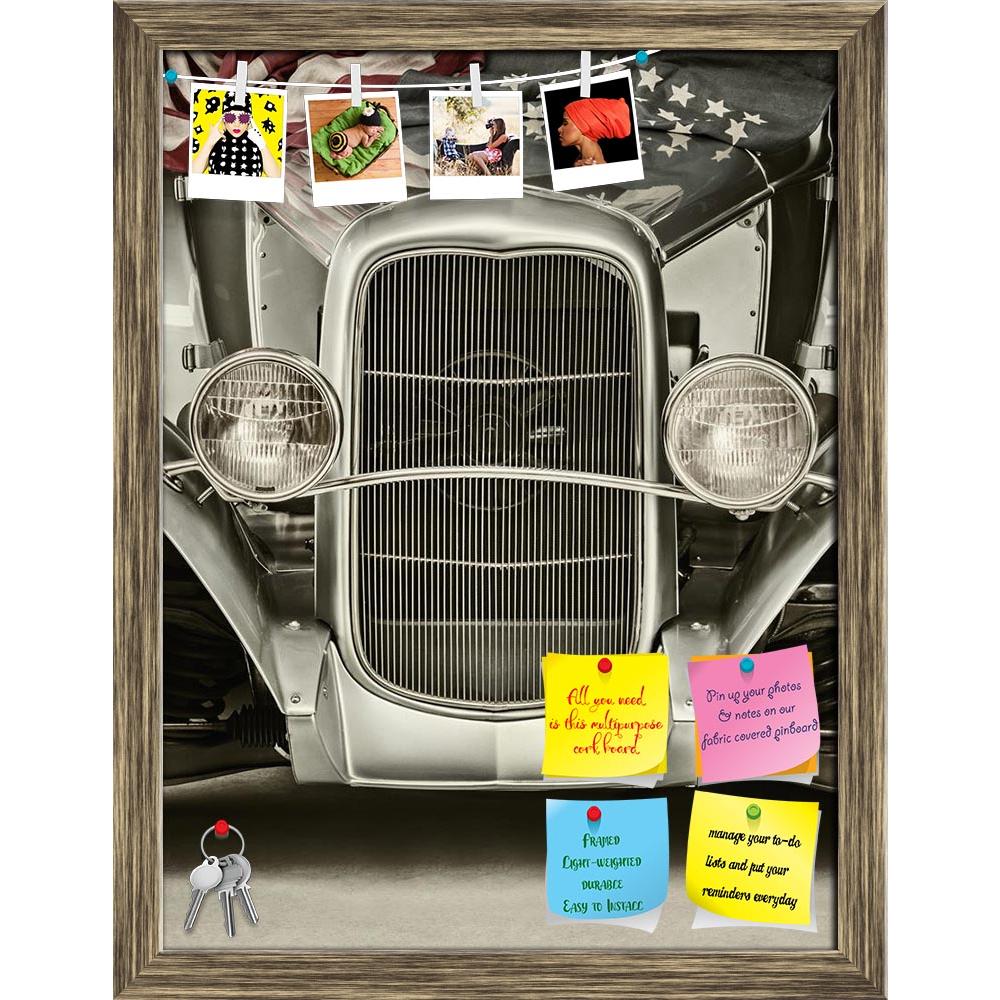 ArtzFolio Hotrod Car with American Flag Printed Bulletin Board Notice Pin Board Soft Board | Framed-Bulletin Boards Framed-AZ5006320BLB_FR_RF_R-0-Image Code 5006320 Vishnu Image Folio Pvt Ltd, IC 5006320, ArtzFolio, Bulletin Boards Framed, Automobiles, Vintage, Photography, hotrod, car, with, american, flag, printed, bulletin, board, notice, pin, soft, framed, usa, star, stripe, stars, and, stripes, style, styled, front, view, silver, custom, made, old, fashioned, transportation, classic, antique, auto, veh