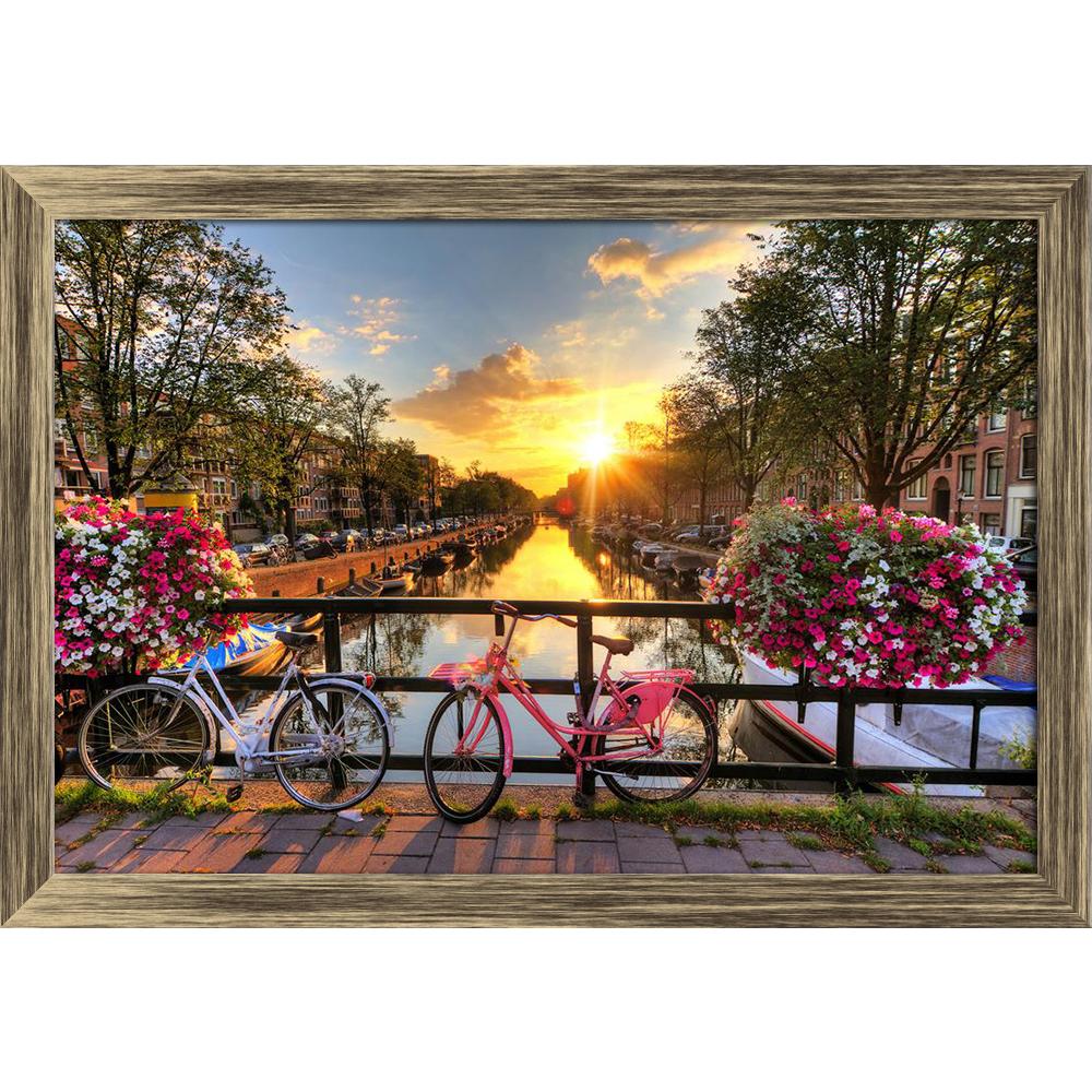 ArtzFolio Flowers Bicycles On The Bridge In Spring Canvas Painting Synthetic Frame-Paintings Synthetic Framing-AZ5006321ART_FR_RF_R-0-Image Code 5006321 Vishnu Image Folio Pvt Ltd, IC 5006321, ArtzFolio, Paintings Synthetic Framing, Landscapes, Places, Photography, flowers, bicycles, on, the, bridge, in, spring, canvas, painting, synthetic, frame, framed, print, wall, for, living, room, with, poster, pitaara, box, large, size, drawing, art, split, big, office, reception, of, kids, panel, designer, decorativ