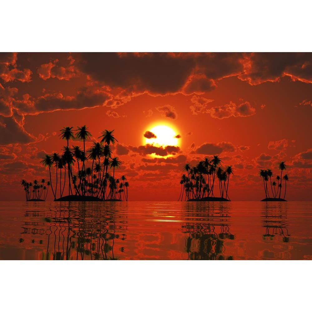 ArtzFolio Coconut Palms At Orange Sunset Over Tropic Sea Canvas Painting-Paintings MDF Framing-AZ5006328ART_UN_RF_R-0-Image Code 5006328 Vishnu Image Folio Pvt Ltd, IC 5006328, ArtzFolio, Paintings MDF Framing, Landscapes, Photography, coconut, palms, at, orange, sunset, over, tropic, sea, canvas, painting, framed, print, wall, for, living, room, with, frame, poster, pitaara, box, large, size, drawing, art, split, big, office, reception, of, kids, panel, designer, decorative, amazonbasics, reprint, small, b