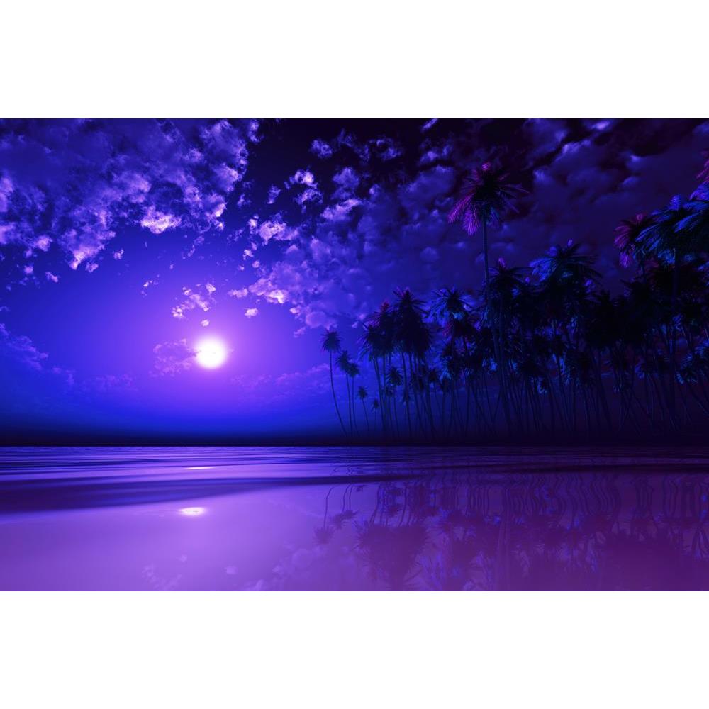 ArtzFolio Full Purple Moon Over Coconut Island At Tropic Sea Canvas Painting-Paintings MDF Framing-AZ5006330ART_UN_RF_R-0-Image Code 5006330 Vishnu Image Folio Pvt Ltd, IC 5006330, ArtzFolio, Paintings MDF Framing, Landscapes, Photography, full, purple, moon, over, coconut, island, at, tropic, sea, canvas, painting, framed, print, wall, for, living, room, with, frame, poster, pitaara, box, large, size, drawing, art, split, big, office, reception, of, kids, panel, designer, decorative, amazonbasics, reprint,