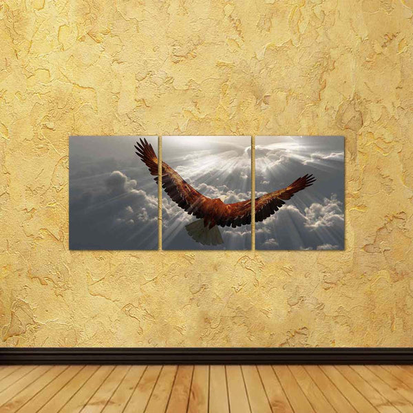 ArtzFolio Eagle In Flight Above Tyhe Clouds D2 Split Art Painting Panel on Sunboard-Split Art Panels-AZ5006333SPL_FR_RF_R-0-Image Code 5006333 Vishnu Image Folio Pvt Ltd, IC 5006333, ArtzFolio, Split Art Panels, Birds, Photography, eagle, in, flight, above, tyhe, clouds, d2, split, art, painting, panel, on, sunboard, framed, canvas, print, wall, for, living, room, with, frame, poster, pitaara, box, large, size, drawing, big, office, reception, of, kids, designer, decorative, amazonbasics, reprint, small, be