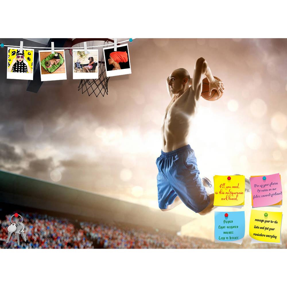 ArtzFolio Basketball Player In Action Printed Bulletin Board Notice Pin Board Soft Board | Frameless-Bulletin Boards Frameless-AZ5006335BLB_FL_RF_R-0-Image Code 5006335 Vishnu Image Folio Pvt Ltd, IC 5006335, ArtzFolio, Bulletin Boards Frameless, Figurative, Sports, Photography, basketball, player, in, action, printed, bulletin, board, notice, pin, soft, frameless, background, sky, crowd, pin up board, push pin board, extra large cork board, big pin board, notice board, small bulletin board, cork board, wal