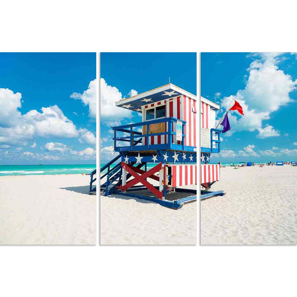 ArtzFolio Lifeguard Hut in South Beach, Miami USA Split Art Painting Panel on Sunboard-Split Art Panels-AZ5006339SPL_FR_RF_R-0-Image Code 5006339 Vishnu Image Folio Pvt Ltd, IC 5006339, ArtzFolio, Split Art Panels, Landscapes, Places, Photography, lifeguard, hut, in, south, beach, miami, usa, split, art, painting, panel, on, sunboard, framed, canvas, print, wall, for, living, room, with, frame, poster, pitaara, box, large, size, drawing, big, office, reception, of, kids, designer, decorative, amazonbasics, 