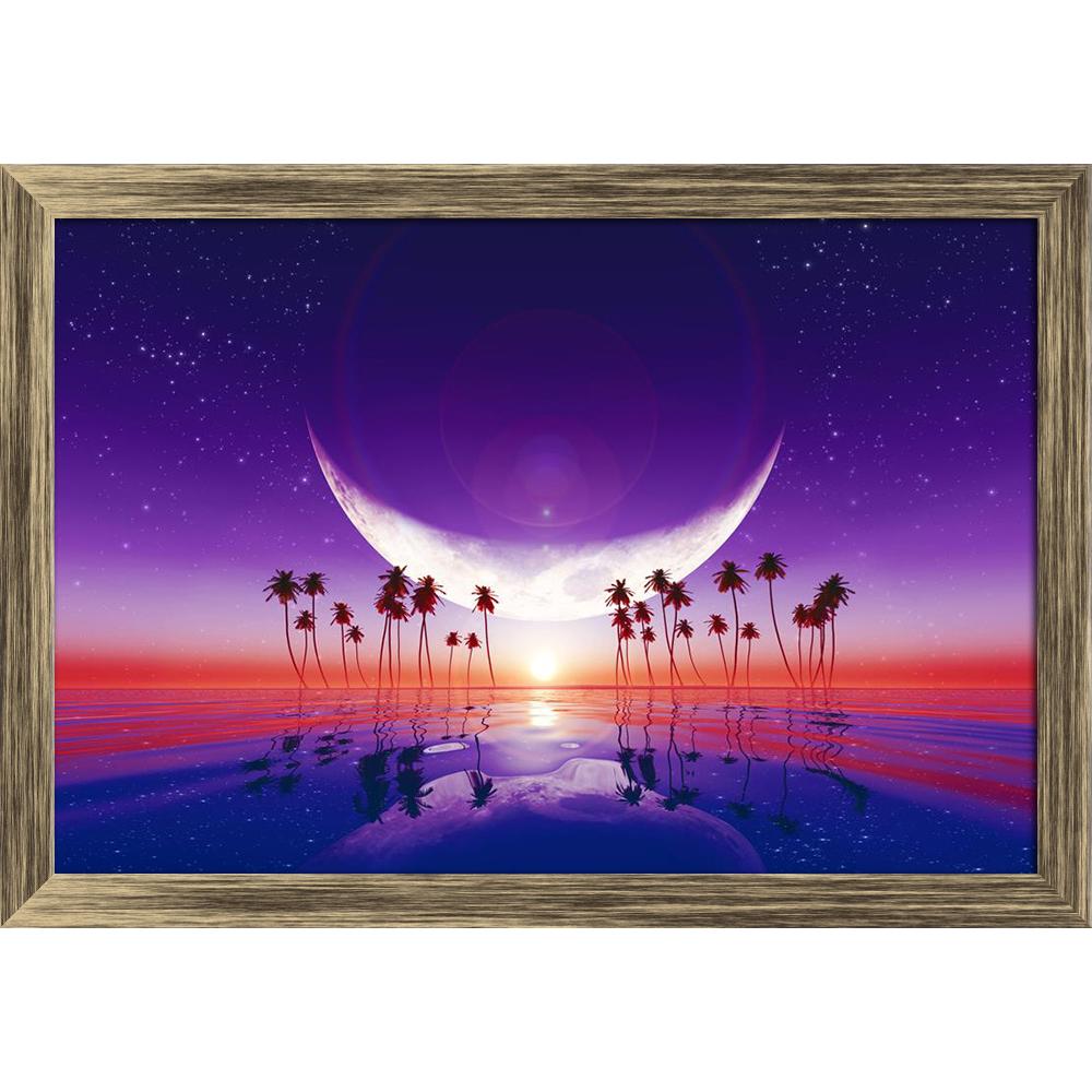 ArtzFolio Big Moon Over Purple Sunset At Tropical Sea Canvas Painting Synthetic Frame-Paintings Synthetic Framing-AZ5006348ART_FR_RF_R-0-Image Code 5006348 Vishnu Image Folio Pvt Ltd, IC 5006348, ArtzFolio, Paintings Synthetic Framing, Landscapes, Digital Art, big, moon, over, purple, sunset, at, tropical, sea, canvas, painting, synthetic, frame, framed, print, wall, for, living, room, with, poster, pitaara, box, large, size, drawing, art, split, office, reception, photography, of, kids, panel, designer, de