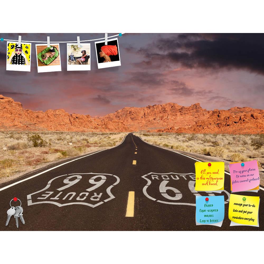 ArtzFolio Route 66 Pavement Sign in a Desert Rock Mountain Printed Bulletin Board Notice Pin Board Soft Board | Frameless-Bulletin Boards Frameless-AZ5006349BLB_FL_RF_R-0-Image Code 5006349 Vishnu Image Folio Pvt Ltd, IC 5006349, ArtzFolio, Bulletin Boards Frameless, Landscapes, Places, Photography, route, 66, pavement, sign, in, a, desert, rock, mountain, printed, bulletin, board, notice, pin, soft, frameless, rt, location, famous, highway, road, sandstone, red, formation, sunset, dusk, dawn, sunrise, sky,