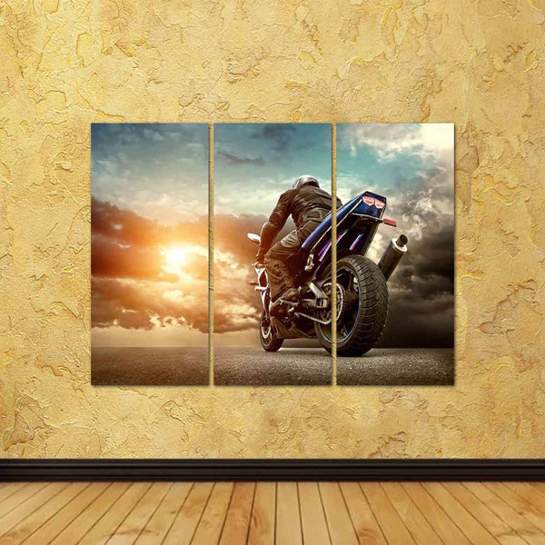ArtzFolio Man Seat On The Motorcycle Under Sky With Clouds D1 Split Art Painting Panel on Sunboard-Split Art Panels-AZ5006351SPL_FR_RF_R-0-Image Code 5006351 Vishnu Image Folio Pvt Ltd, IC 5006351, ArtzFolio, Split Art Panels, Automobiles, Photography, man, seat, on, the, motorcycle, under, sky, with, clouds, d1, split, art, painting, panel, sunboard, framed, canvas, print, wall, for, living, room, frame, poster, pitaara, box, large, size, drawing, big, office, reception, of, kids, designer, decorative, ama