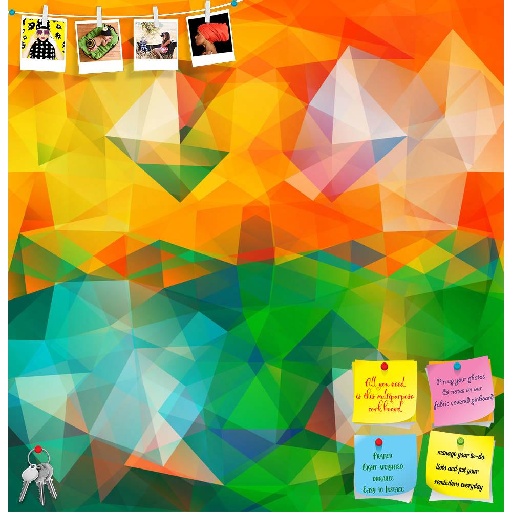 ArtzFolio Multicolor Triangle Mosaic Printed Bulletin Board Notice Pin Board Soft Board | Frameless-Bulletin Boards Frameless-AZ5006352BLB_FL_RF_R-0-Image Code 5006352 Vishnu Image Folio Pvt Ltd, IC 5006352, ArtzFolio, Bulletin Boards Frameless, Abstract, Digital Art, multicolor, triangle, mosaic, printed, bulletin, board, notice, pin, soft, frameless, background., pattern, geometric, shapes., banner, place, for, your, text, pin up board, push pin board, extra large cork board, big pin board, notice board, 
