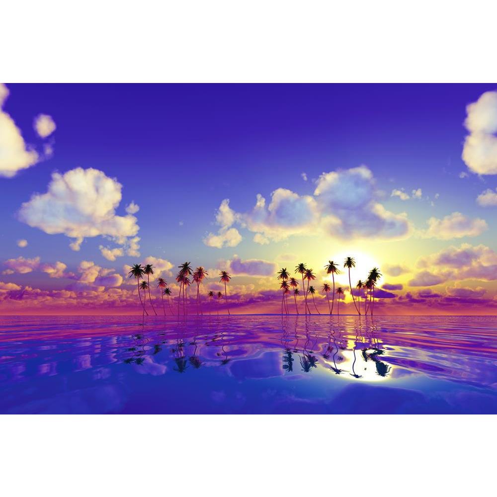 ArtzFolio Coconut Palms At Pink Sunset Over Tropic Sea Canvas Painting-Paintings MDF Framing-AZ5006355ART_UN_RF_R-0-Image Code 5006355 Vishnu Image Folio Pvt Ltd, IC 5006355, ArtzFolio, Paintings MDF Framing, Landscapes, Photography, coconut, palms, at, pink, sunset, over, tropic, sea, canvas, painting, framed, print, wall, for, living, room, with, frame, poster, pitaara, box, large, size, drawing, art, split, big, office, reception, of, kids, panel, designer, decorative, amazonbasics, reprint, small, bedro