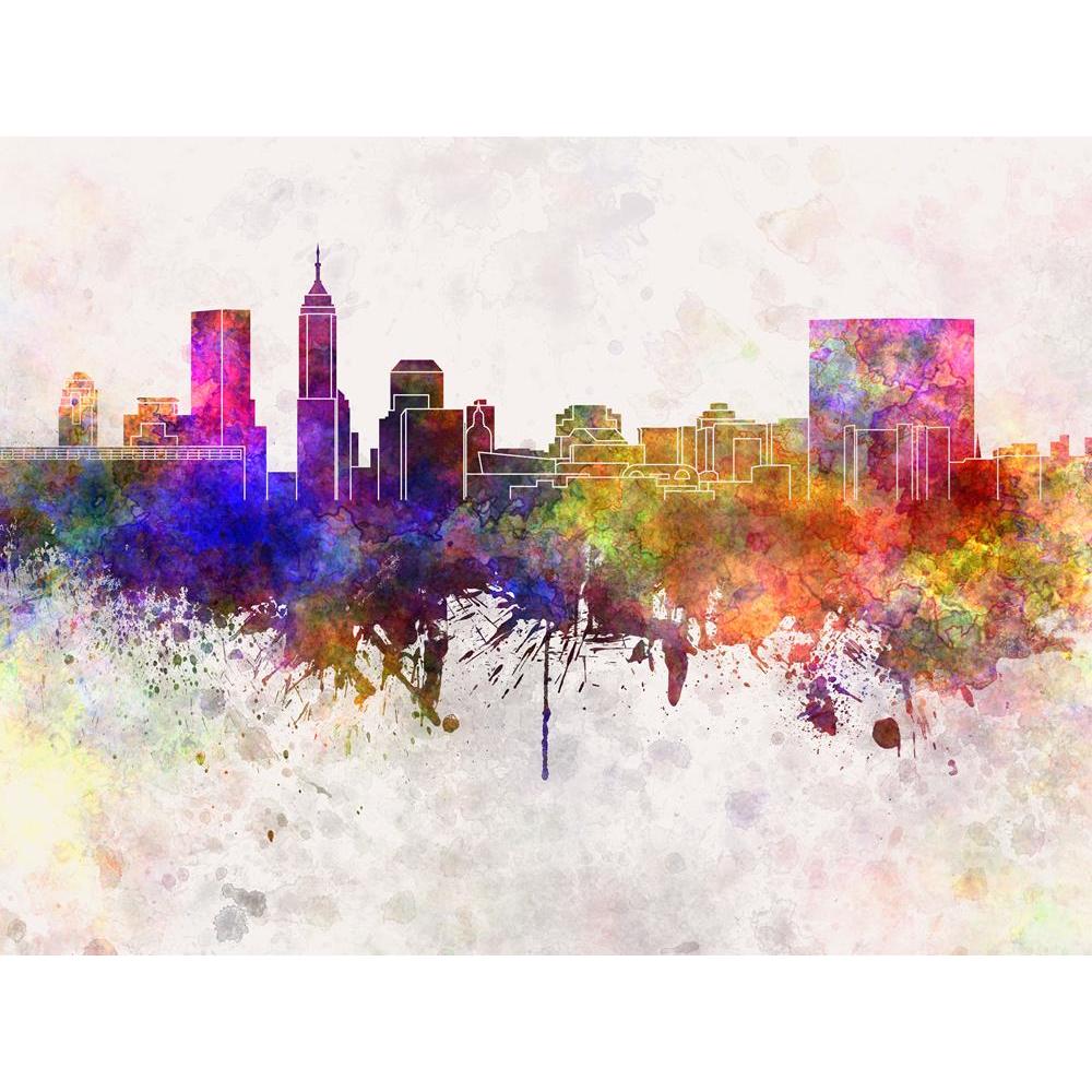 ArtzFolio Indianapolis, USA, Skyline in Watercolor Canvas Painting-Paintings MDF Framing-AZ5006357ART_UN_RF_R-0-Image Code 5006357 Vishnu Image Folio Pvt Ltd, IC 5006357, ArtzFolio, Paintings MDF Framing, Places, Fine Art Reprint, indianapolis, usa, skyline, in, watercolor, canvas, painting, framed, print, wall, for, living, room, with, frame, poster, pitaara, box, large, size, drawing, art, split, big, office, reception, photography, of, kids, panel, designer, decorative, amazonbasics, reprint, small, bedr