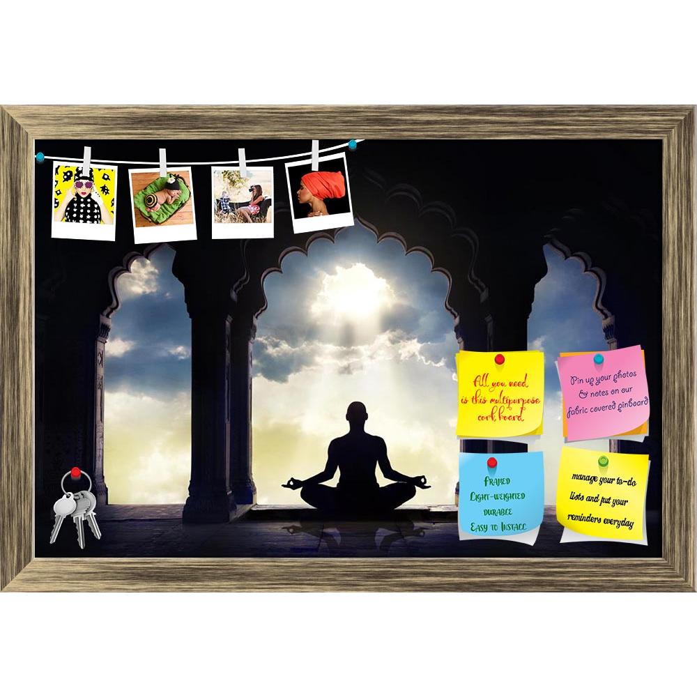 ArtzFolio Meditating In Old Temple Printed Bulletin Board Notice Pin Board Soft Board | Framed-Bulletin Boards Framed-AZ5006360BLB_FR_RF_R-0-Image Code 5006360 Vishnu Image Folio Pvt Ltd, IC 5006360, ArtzFolio, Bulletin Boards Framed, Landscapes, Places, Religious, Photography, meditating, in, old, temple, printed, bulletin, board, notice, pin, soft, framed, india, indian, yoga, meditation, sunset, meditative, man, harmony, shrine, architecture, silhouette, pose, practice, practicing, class, love, peace, mo