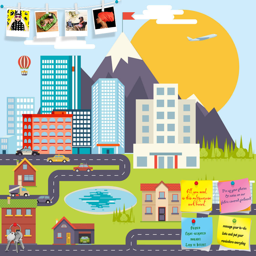ArtzFolio Urban City Landscape Printed Bulletin Board Notice Pin Board Soft Board | Frameless-Bulletin Boards Frameless-AZ5006363BLB_FL_RF_R-0-Image Code 5006363 Vishnu Image Folio Pvt Ltd, IC 5006363, ArtzFolio, Bulletin Boards Frameless, Kids, Places, Digital Art, urban, city, landscape, printed, bulletin, board, notice, pin, soft, frameless, real, estate, mountain, forest, cars, road, modern, flat, design, icon, template, vector, illustration, pin up board, push pin board, extra large cork board, big pin