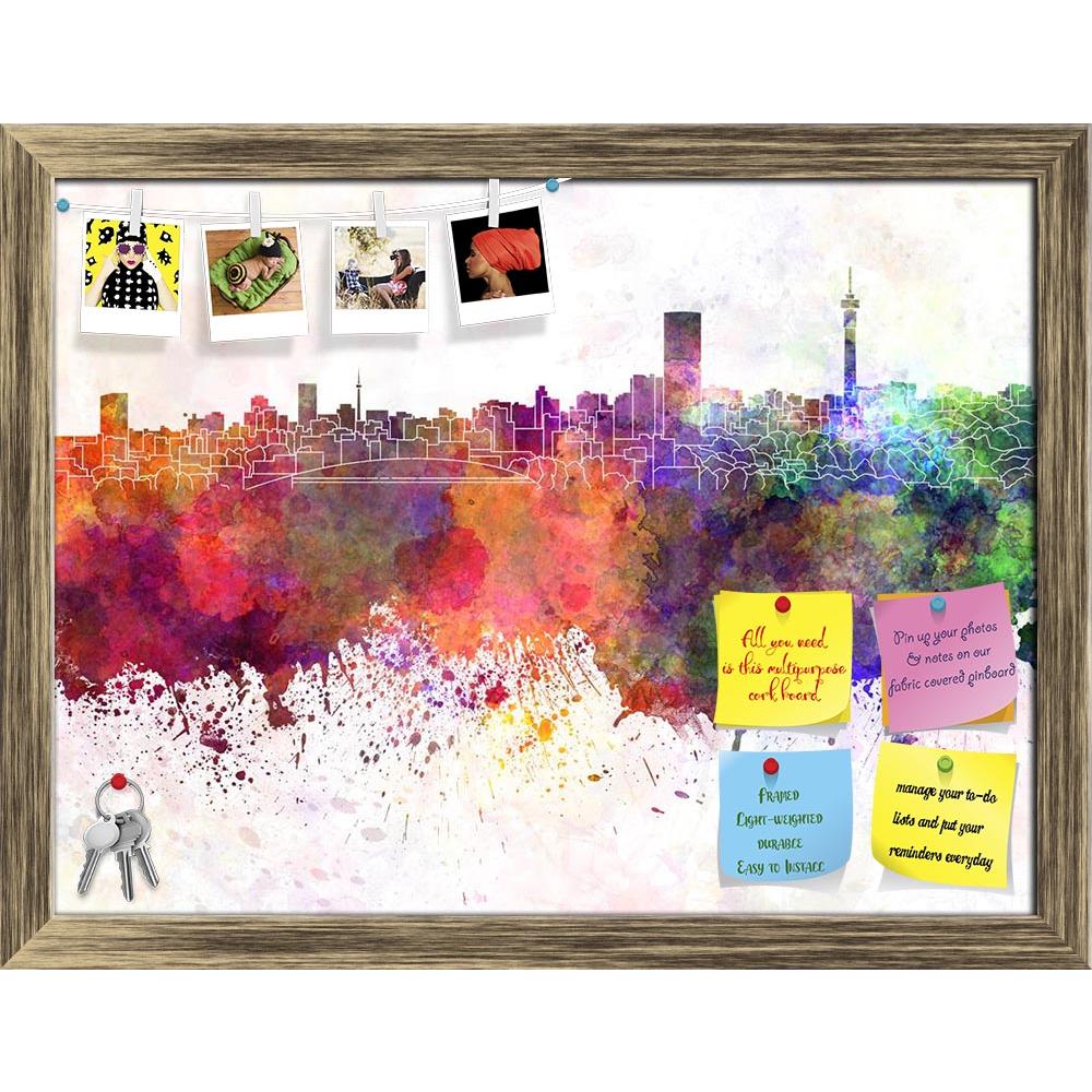 ArtzFolio Johannesburg, South Africa, Skyline in Watercolor Printed Bulletin Board Notice Pin Board Soft Board | Framed-Bulletin Boards Framed-AZ5006366BLB_FR_RF_R-0-Image Code 5006366 Vishnu Image Folio Pvt Ltd, IC 5006366, ArtzFolio, Bulletin Boards Framed, Places, Fine Art Reprint, johannesburg, south, africa, skyline, in, watercolor, printed, bulletin, board, notice, pin, soft, framed, background, abstract, color, splash, colorful, art, texture, grunge, illustration, bright, splatter, creativity, archit