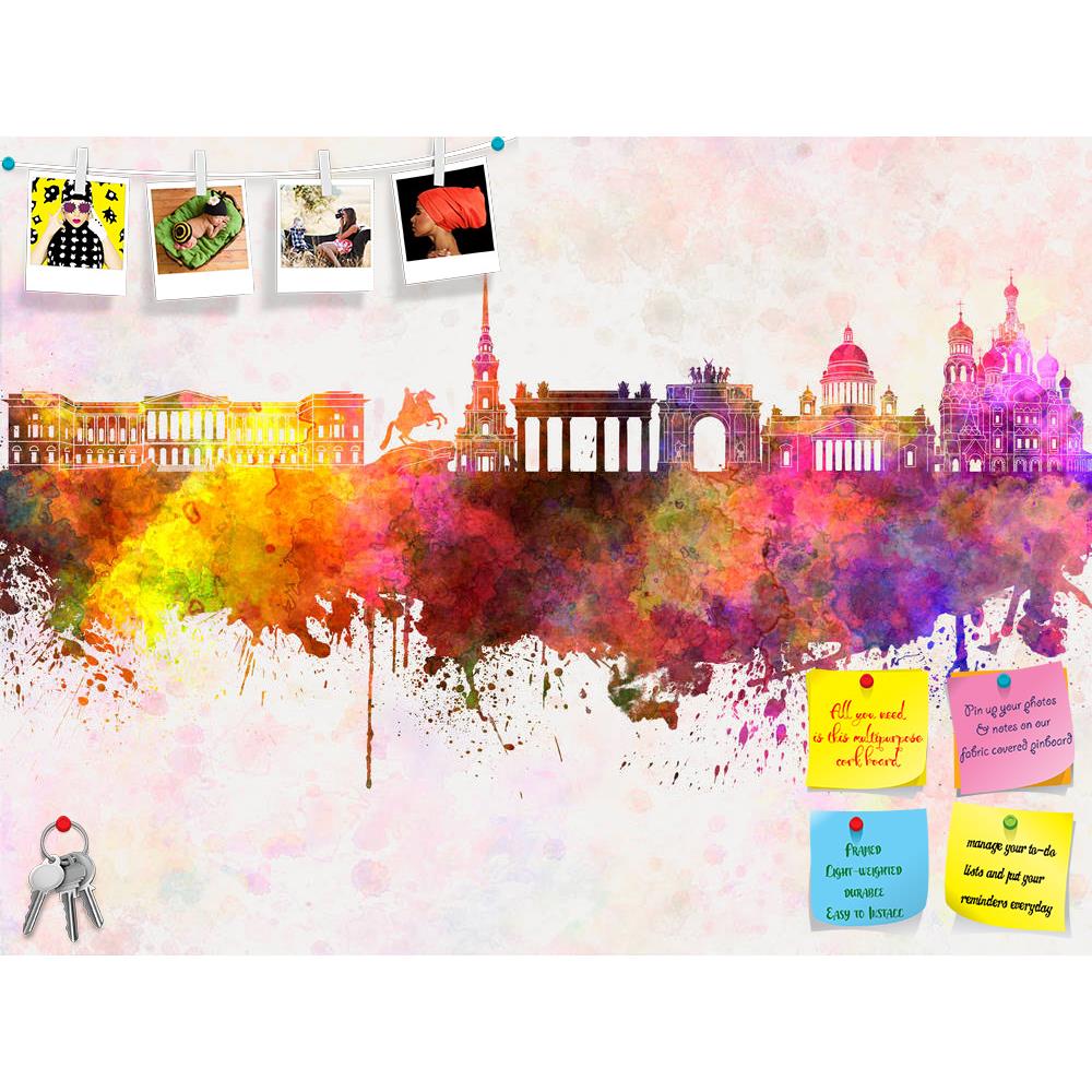 ArtzFolio Saint Petersburg Skyline, Russian Port City Printed Bulletin Board Notice Pin Board Soft Board | Frameless-Bulletin Boards Frameless-AZ5006368BLB_FL_RF_R-0-Image Code 5006368 Vishnu Image Folio Pvt Ltd, IC 5006368, ArtzFolio, Bulletin Boards Frameless, Places, Fine Art Reprint, saint, petersburg, skyline, russian, port, city, printed, bulletin, board, notice, pin, soft, frameless, russia, europe, watercolor, background, abstract, paint, color, splash, colorful, art, texture, grunge, paper, ink, il