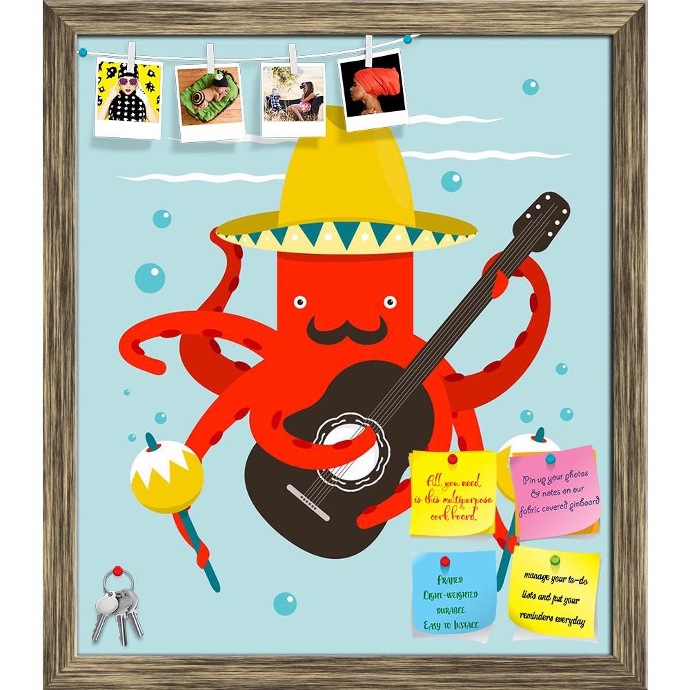 ArtzFolio Macho Moustache Octopus Playing Guitar Printed Bulletin Board Notice Pin Board Soft Board | Framed-Bulletin Boards Framed-AZ5006370BLB_FR_RF_R-0-Image Code 5006370 Vishnu Image Folio Pvt Ltd, IC 5006370, ArtzFolio, Bulletin Boards Framed, Kids, Pop Art, Digital Art, macho, moustache, octopus, playing, guitar, printed, bulletin, board, notice, pin, soft, framed, sombrero, underwater, mexican, guitarist, pin up board, push pin board, extra large cork board, big pin board, notice board, small bulleti