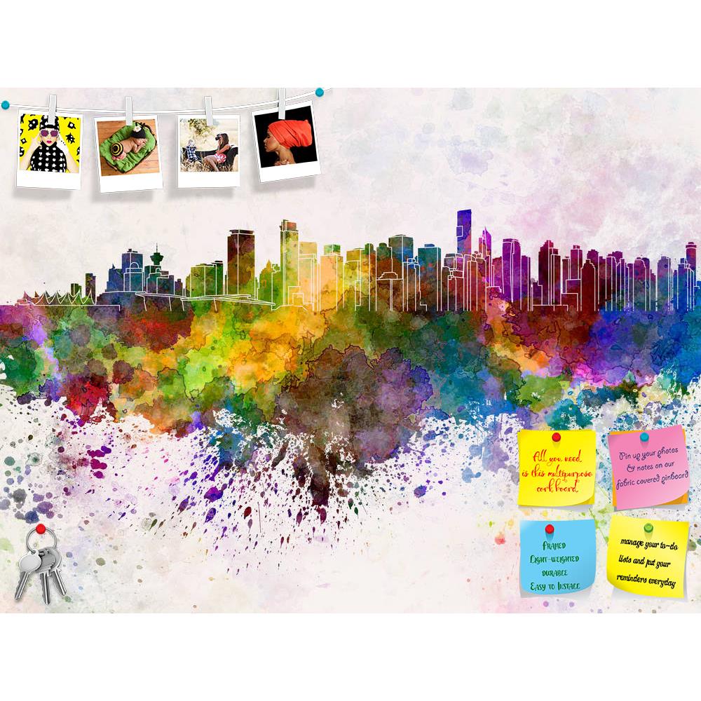 ArtzFolio Vancouver Skyline, Coastal Seaport City in Canada Printed Bulletin Board Notice Pin Board Soft Board | Frameless-Bulletin Boards Frameless-AZ5006373BLB_FL_RF_R-0-Image Code 5006373 Vishnu Image Folio Pvt Ltd, IC 5006373, ArtzFolio, Bulletin Boards Frameless, Places, Fine Art Reprint, vancouver, skyline, coastal, seaport, city, in, canada, printed, bulletin, board, notice, pin, soft, frameless, british, columbia, north, america, watercolor, background, abstract, paint, color, splash, colorful, art,