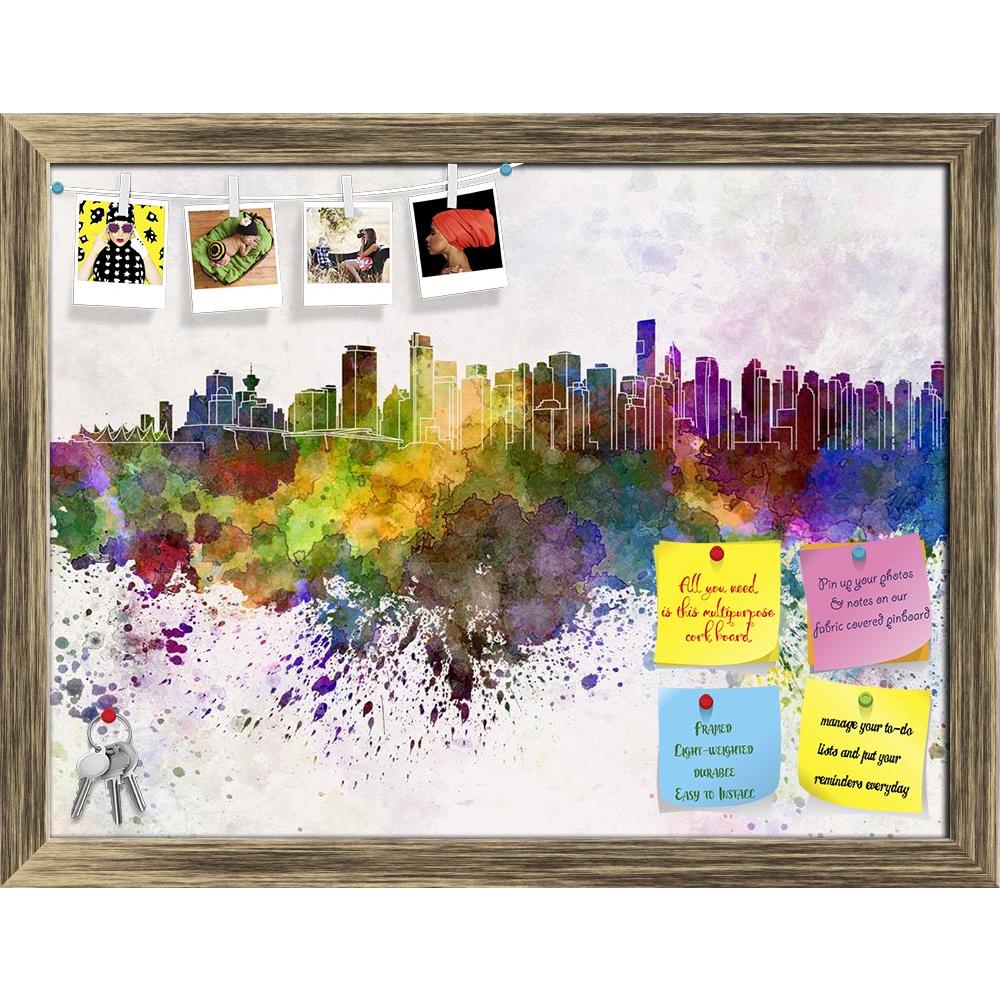 ArtzFolio Vancouver Skyline, Coastal Seaport City in Canada Printed Bulletin Board Notice Pin Board Soft Board | Framed-Bulletin Boards Framed-AZ5006373BLB_FR_RF_R-0-Image Code 5006373 Vishnu Image Folio Pvt Ltd, IC 5006373, ArtzFolio, Bulletin Boards Framed, Places, Fine Art Reprint, vancouver, skyline, coastal, seaport, city, in, canada, printed, bulletin, board, notice, pin, soft, framed, british, columbia, north, america, watercolor, background, abstract, paint, color, splash, colorful, art, texture, gr