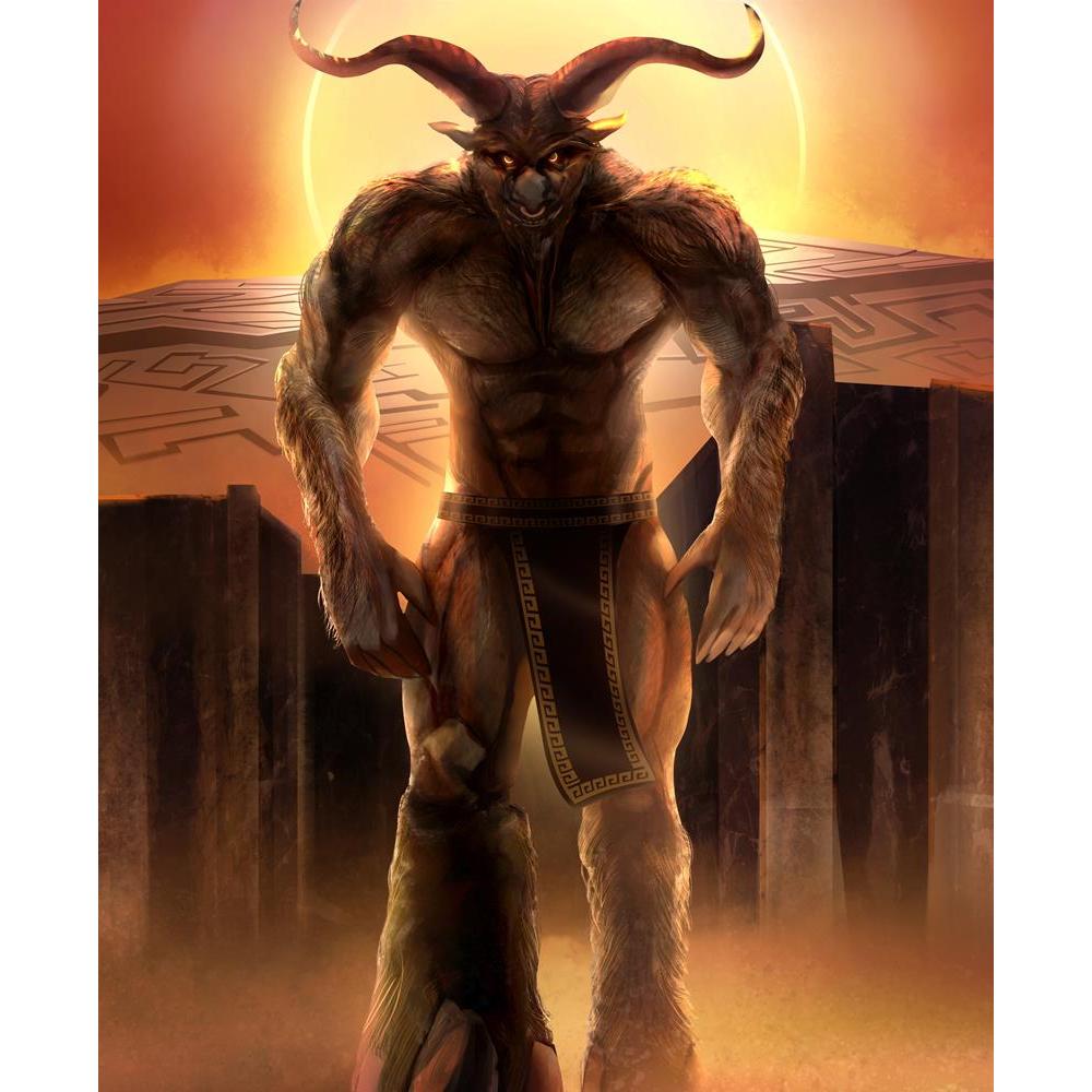 ArtzFolio Minotaur Unframed Premium Canvas Painting-Paintings Unframed Premium-AZ5006375ART_UN_RF_R-0-Image Code 5006375 Vishnu Image Folio Pvt Ltd, IC 5006375, ArtzFolio, Paintings Unframed Premium, Fantasy, Fine Art Reprint, minotaur, unframed, premium, canvas, painting, large, size, print, wall, for, living, room, without, frame, decorative, poster, art, pitaara, box, drawing, photography, amazonbasics, big, kids, designer, office, reception, reprint, bedroom, panel, panels, on, scenery, ancient, angry, 