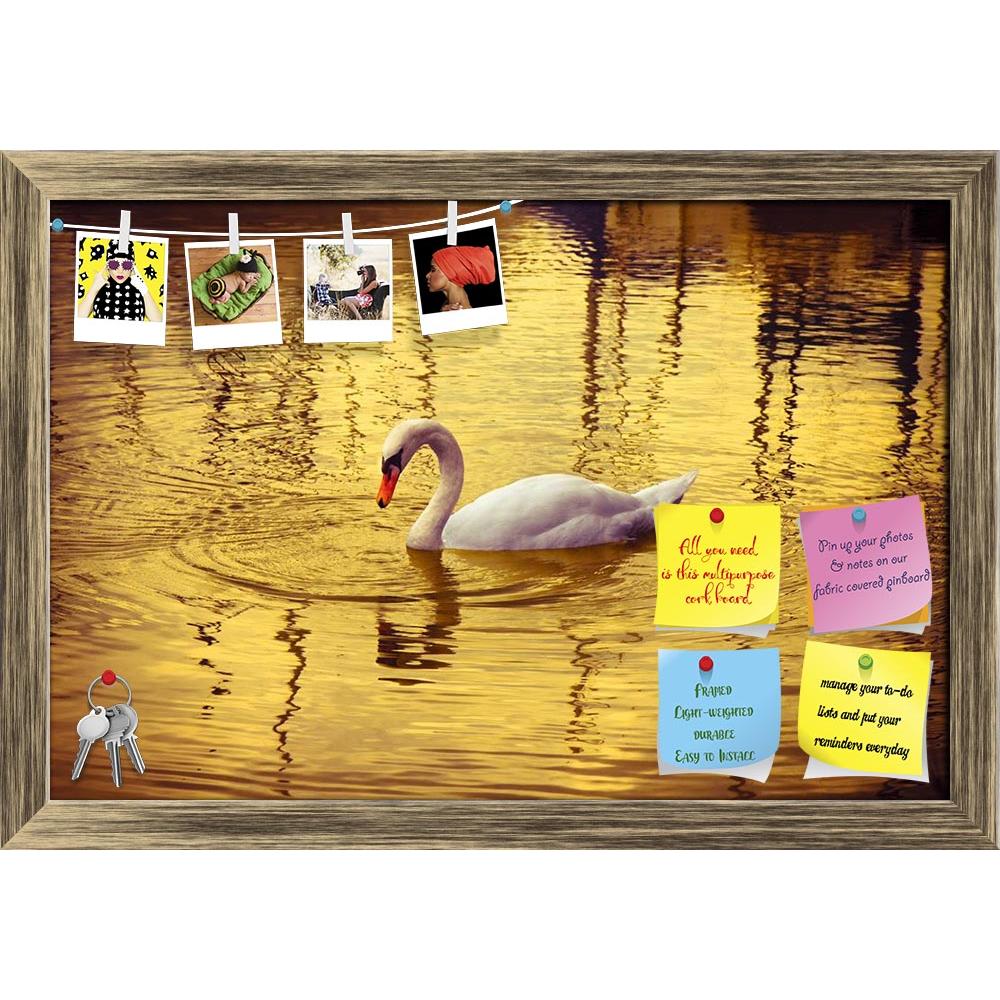 ArtzFolio White Swan In Golden Background Printed Bulletin Board Notice Pin Board Soft Board | Framed-Bulletin Boards Framed-AZ5006376BLB_FR_RF_R-0-Image Code 5006376 Vishnu Image Folio Pvt Ltd, IC 5006376, ArtzFolio, Bulletin Boards Framed, Birds, Photography, white, swan, in, golden, background, printed, bulletin, board, notice, pin, soft, framed, landscape, sunset, pond, black, water, pin up board, push pin board, extra large cork board, big pin board, notice board, small bulletin board, cork board, wall