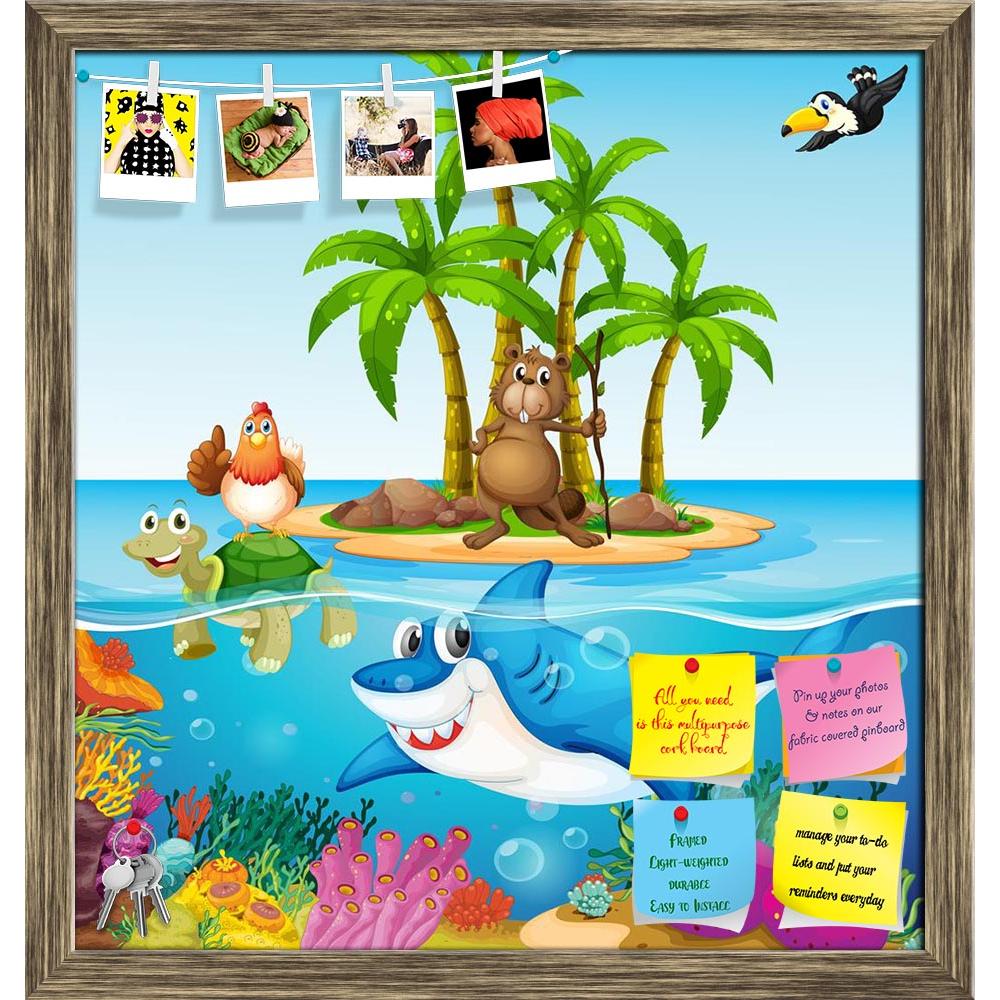 ArtzFolio Lives In The Ocean Printed Bulletin Board Notice Pin Board Soft Board | Framed-Bulletin Boards Framed-AZ5006387BLB_FR_RF_R-0-Image Code 5006387 Vishnu Image Folio Pvt Ltd, IC 5006387, ArtzFolio, Bulletin Boards Framed, Animals, Kids, Digital Art, lives, in, the, ocean, printed, bulletin, board, notice, pin, soft, framed, illustration, many, pin up board, push pin board, extra large cork board, big pin board, notice board, small bulletin board, cork board, wall notice board, giant cork board, bulle