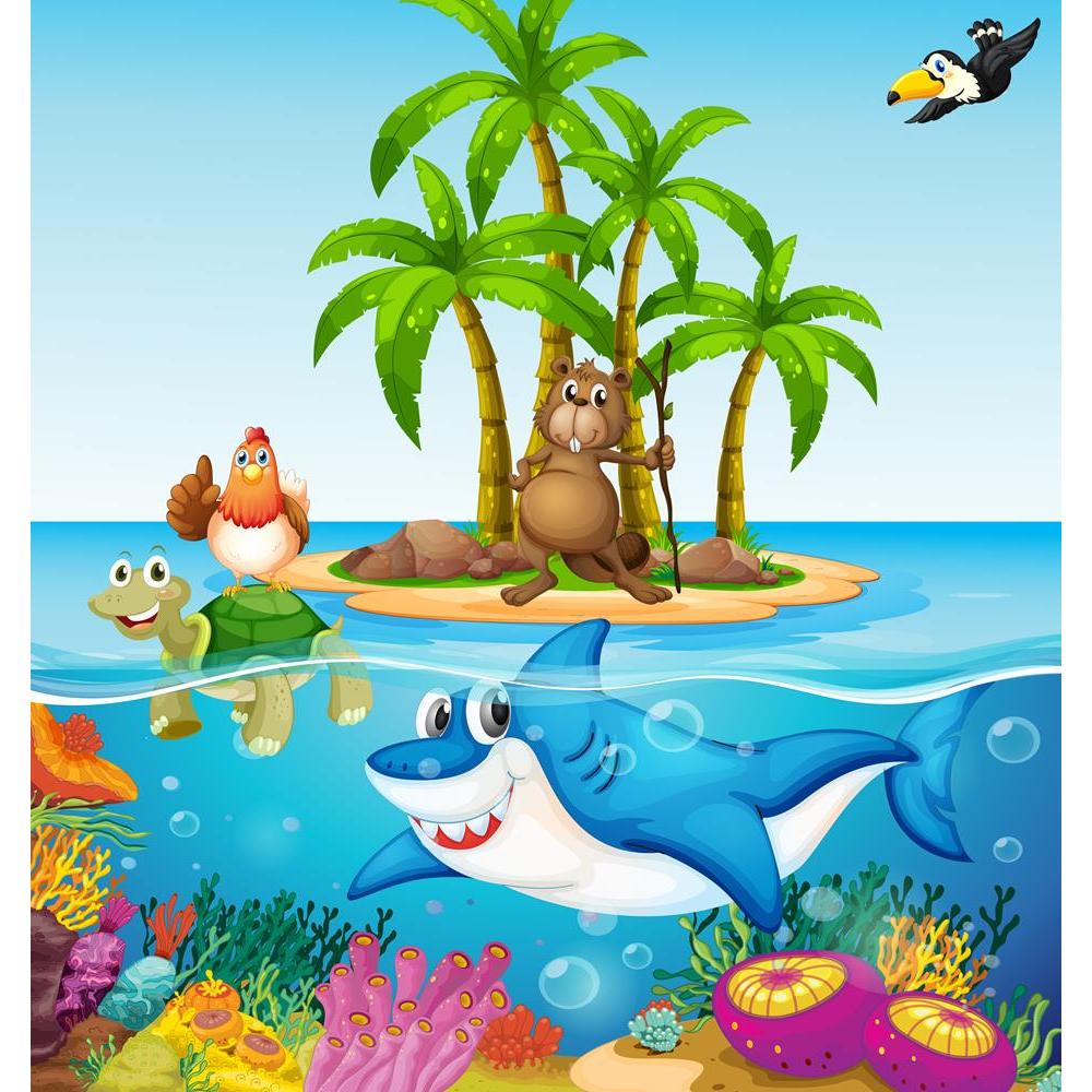 ArtzFolio Lives In The Ocean Peel & Stick Vinyl Wall Sticker-Laminated Wall Stickers-AZ5006387ART_UN_RF_R-0-Image Code 5006387 Vishnu Image Folio Pvt Ltd, IC 5006387, ArtzFolio, Laminated Wall Stickers, Animals, Kids, Digital Art, lives, in, the, ocean, peel, stick, vinyl, wall, sticker, for, bedroom, large, size, decal, drawing, room, living, decorative, big, waterproof, home, office, reception, pitaara, box, designer, prints, pvc, amazonbasics, washable, abstract, self, adhesive, imported, small, decals, 