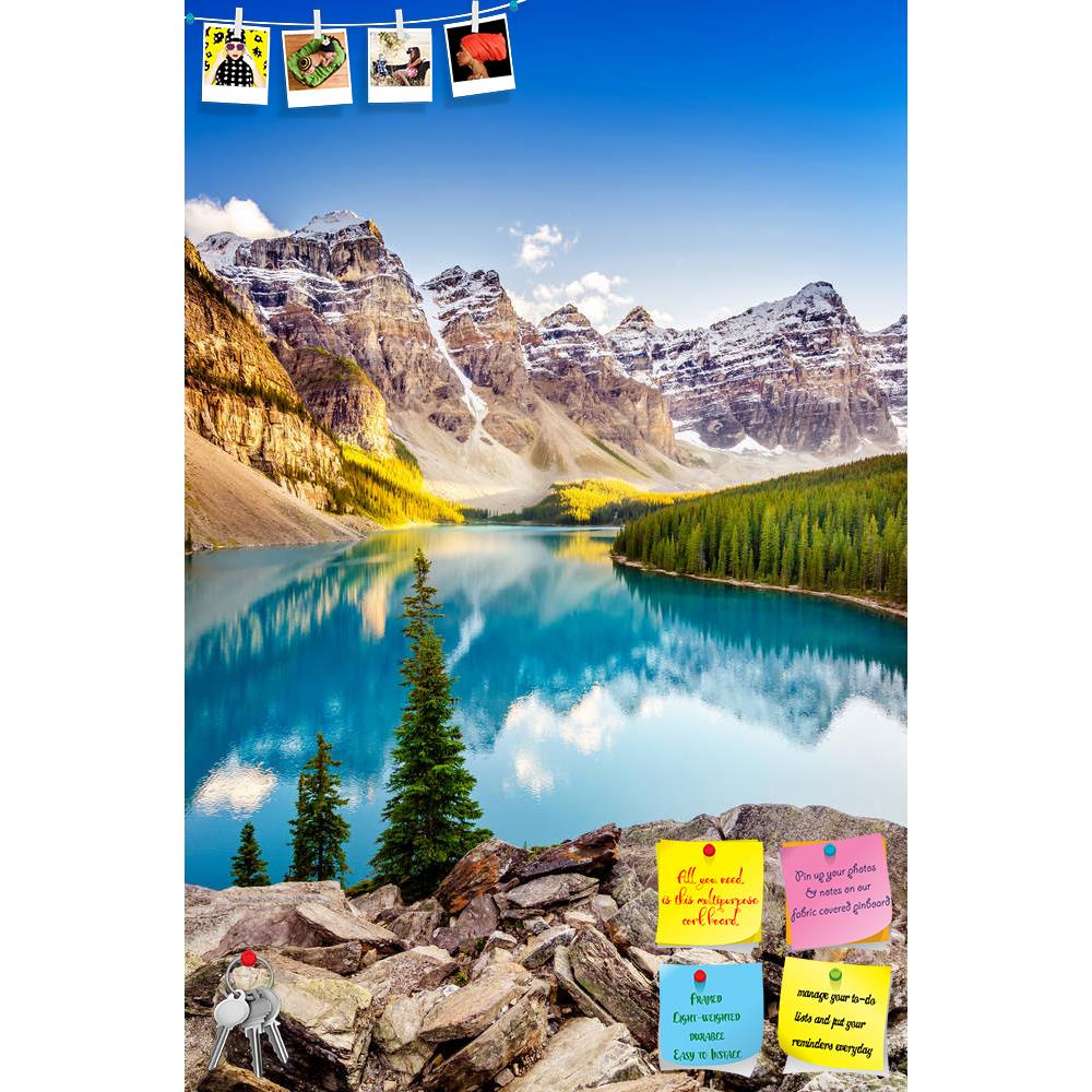 ArtzFolio Moraine Lake & Canadian Rocky Mountains Printed Bulletin Board Notice Pin Board Soft Board | Frameless-Bulletin Boards Frameless-AZ5006391BLB_FL_RF_R-0-Image Code 5006391 Vishnu Image Folio Pvt Ltd, IC 5006391, ArtzFolio, Bulletin Boards Frameless, Landscapes, Places, Photography, moraine, lake, canadian, rocky, mountains, printed, bulletin, board, notice, pin, soft, frameless, clouds, colorful, green, mountain, national, natural, nature, outdoor, park, rock, rocks, scenic, summer, trees, view, al