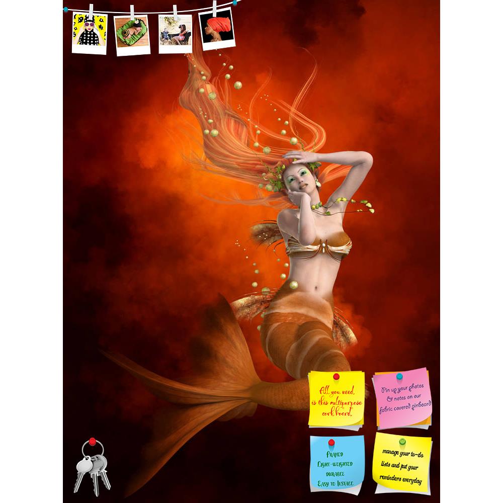 ArtzFolio Mermaid in Red Printed Bulletin Board Notice Pin Board Soft Board | Frameless-Bulletin Boards Frameless-AZ5006392BLB_FL_RF_R-0-Image Code 5006392 Vishnu Image Folio Pvt Ltd, IC 5006392, ArtzFolio, Bulletin Boards Frameless, Fantasy, Figurative, Digital Art, mermaid, in, red, printed, bulletin, board, notice, pin, soft, frameless, woman, girl, creature, aquatic, race, female, fable, tail, tale, fish, enchanter, nymph, pixie, siren, spirit, sprite, fairy, goddess, underwater, reef, ocean, sea, swimm