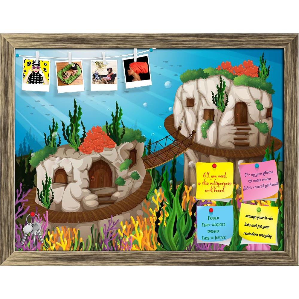 ArtzFolio Two Caves Underwater Printed Bulletin Board Notice Pin Board Soft Board | Framed-Bulletin Boards Framed-AZ5006399BLB_FR_RF_R-0-Image Code 5006399 Vishnu Image Folio Pvt Ltd, IC 5006399, ArtzFolio, Bulletin Boards Framed, Kids, Landscapes, Digital Art, two, caves, underwater, printed, bulletin, board, notice, pin, soft, framed, illustration, pin up board, push pin board, extra large cork board, big pin board, notice board, small bulletin board, cork board, wall notice board, giant cork board, bulle