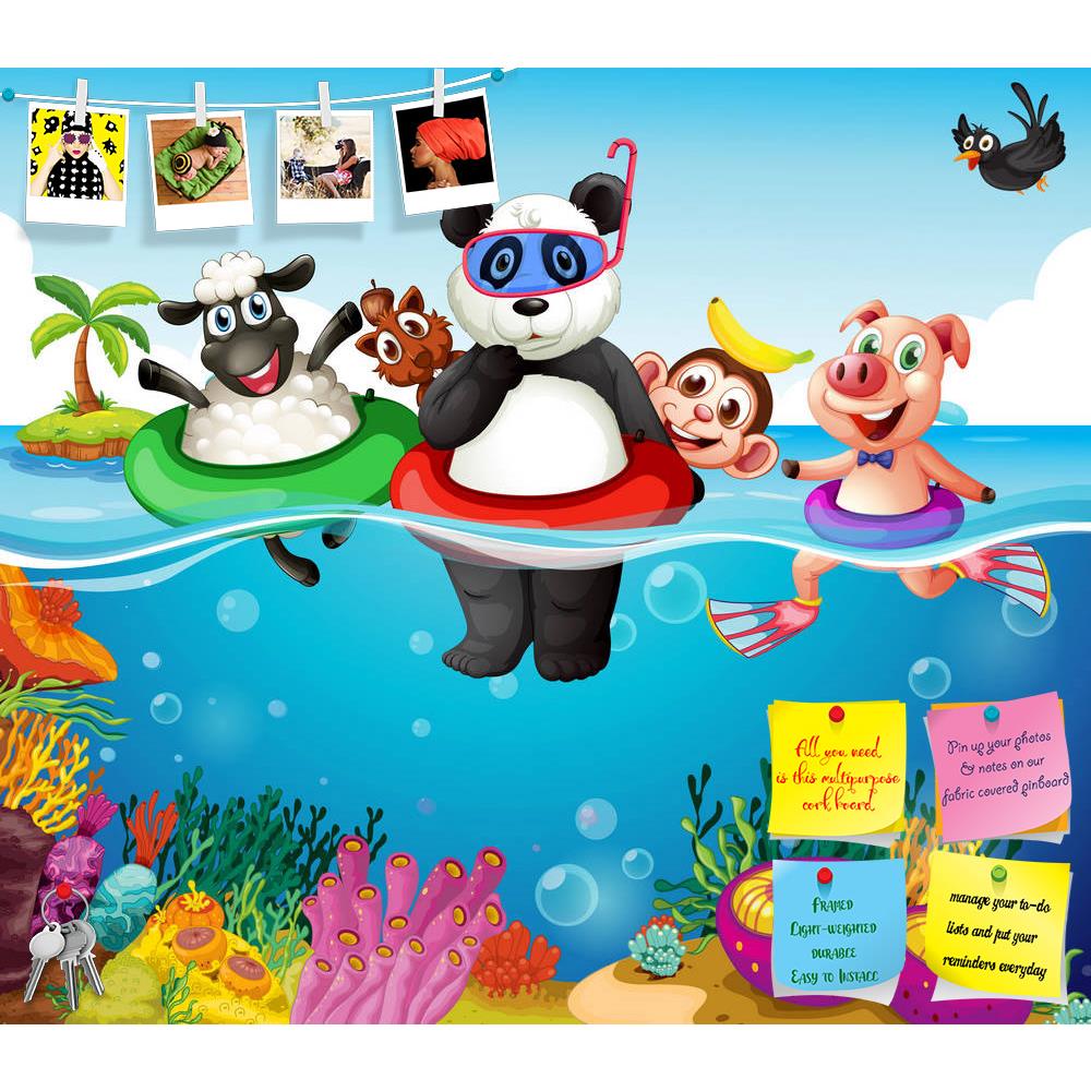 ArtzFolio Animals Swimming In The Ocean Printed Bulletin Board Notice Pin Board Soft Board | Frameless-Bulletin Boards Frameless-AZ5006400BLB_FL_RF_R-0-Image Code 5006400 Vishnu Image Folio Pvt Ltd, IC 5006400, ArtzFolio, Bulletin Boards Frameless, Animals, Kids, Digital Art, swimming, in, the, ocean, printed, bulletin, board, notice, pin, soft, frameless, illustration, many, pin up board, push pin board, extra large cork board, big pin board, notice board, small bulletin board, cork board, wall notice boar