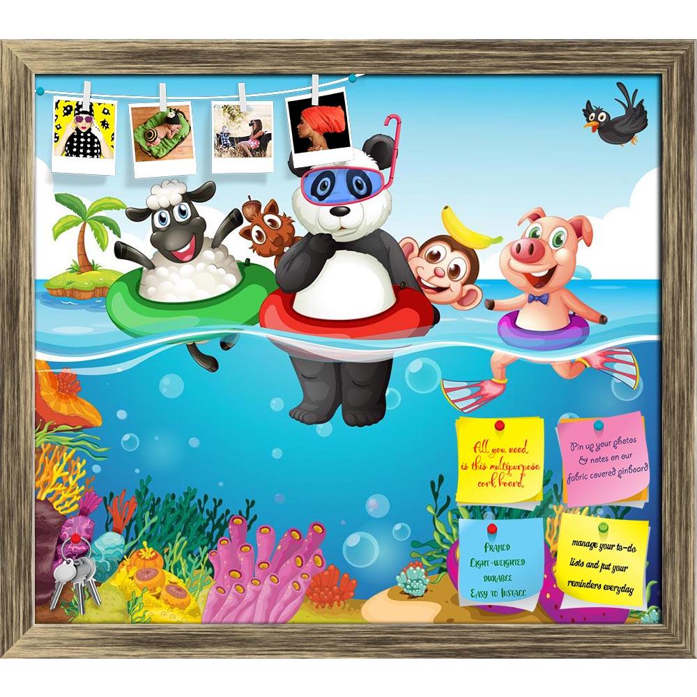 ArtzFolio Animals Swimming In The Ocean Printed Bulletin Board Notice Pin Board Soft Board | Framed-Bulletin Boards Framed-AZ5006400BLB_FR_RF_R-0-Image Code 5006400 Vishnu Image Folio Pvt Ltd, IC 5006400, ArtzFolio, Bulletin Boards Framed, Animals, Kids, Digital Art, swimming, in, the, ocean, printed, bulletin, board, notice, pin, soft, framed, illustration, many, pin up board, push pin board, extra large cork board, big pin board, notice board, small bulletin board, cork board, wall notice board, giant cor