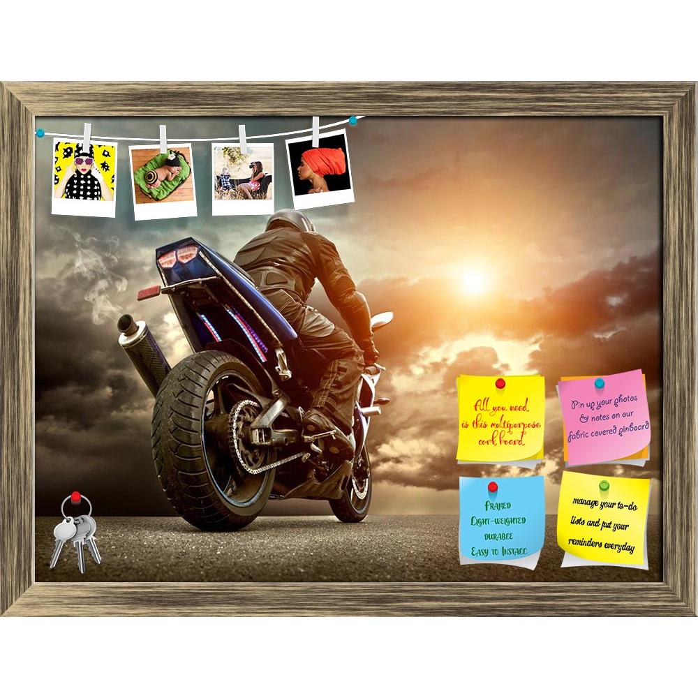 ArtzFolio Man Seat On The Motorcycle Under Sky With Clouds D2 Printed Bulletin Board Notice Pin Board Soft Board | Framed-Bulletin Boards Framed-AZ5006403BLB_FR_RF_R-0-Image Code 5006403 Vishnu Image Folio Pvt Ltd, IC 5006403, ArtzFolio, Bulletin Boards Framed, Automobiles, Photography, man, seat, on, the, motorcycle, under, sky, with, clouds, d2, printed, bulletin, board, notice, pin, soft, framed, adults, men, riding, outdoors, sports, transportation, lifestyles, actions, road, speed, people, transport, f