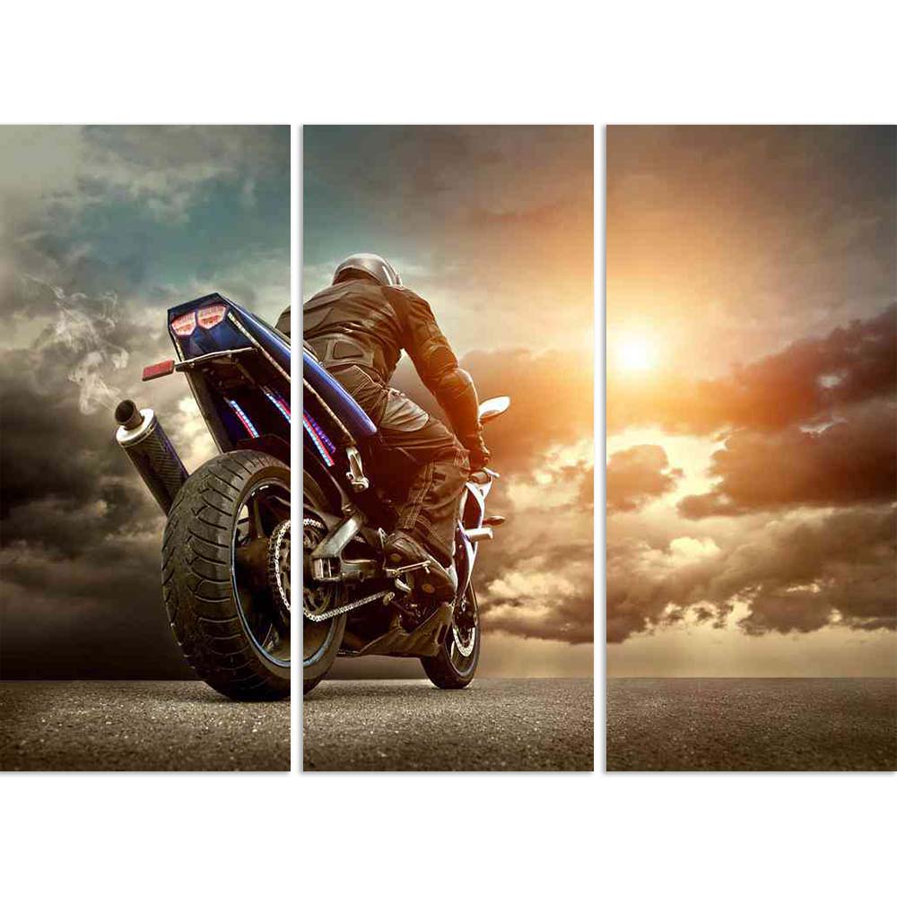 ArtzFolio Man Seat On The Motorcycle Under Sky With Clouds D2 Split Art Painting Panel on Sunboard-Split Art Panels-AZ5006403SPL_FR_RF_R-0-Image Code 5006403 Vishnu Image Folio Pvt Ltd, IC 5006403, ArtzFolio, Split Art Panels, Automobiles, Photography, man, seat, on, the, motorcycle, under, sky, with, clouds, d2, split, art, painting, panel, sunboard, framed, canvas, print, wall, for, living, room, frame, poster, pitaara, box, large, size, drawing, big, office, reception, of, kids, designer, decorative, ama