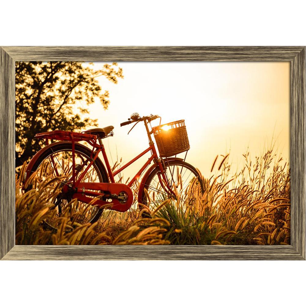 ArtzFolio Beautiful Landscape Image With Bicycle At Sunset Canvas Painting Synthetic Frame-Paintings Synthetic Framing-AZ5006407ART_FR_RF_R-0-Image Code 5006407 Vishnu Image Folio Pvt Ltd, IC 5006407, ArtzFolio, Paintings Synthetic Framing, Landscapes, Photography, beautiful, landscape, image, with, bicycle, at, sunset, canvas, painting, synthetic, frame, framed, print, wall, for, living, room, poster, pitaara, box, large, size, drawing, art, split, big, office, reception, of, kids, panel, designer, decorat