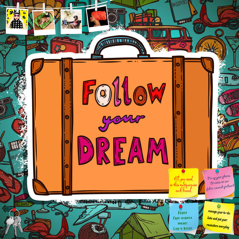 ArtzFolio Travel Holiday Vacation Poster Printed Bulletin Board Notice Pin Board Soft Board | Frameless-Bulletin Boards Frameless-AZ5006420BLB_FL_RF_R-0-Image Code 5006420 Vishnu Image Folio Pvt Ltd, IC 5006420, ArtzFolio, Bulletin Boards Frameless, Motivational, Quotes, Digital Art, travel, holiday, vacation, poster, printed, bulletin, board, notice, pin, soft, frameless, hand, drawn, tourist, suitcase, illustration, pin up board, push pin board, extra large cork board, big pin board, notice board, small b