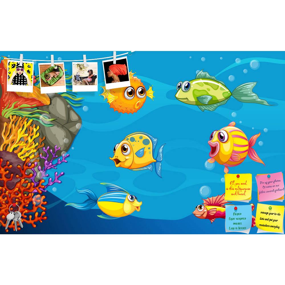 ArtzFolio Fish Swimming Underwater D1 Printed Bulletin Board Notice Pin Board Soft Board | Frameless-Bulletin Boards Frameless-AZ5006421BLB_FL_RF_R-0-Image Code 5006421 Vishnu Image Folio Pvt Ltd, IC 5006421, ArtzFolio, Bulletin Boards Frameless, Animals, Kids, Digital Art, fish, swimming, underwater, d1, printed, bulletin, board, notice, pin, soft, frameless, illustration, pin up board, push pin board, extra large cork board, big pin board, notice board, small bulletin board, cork board, wall notice board,