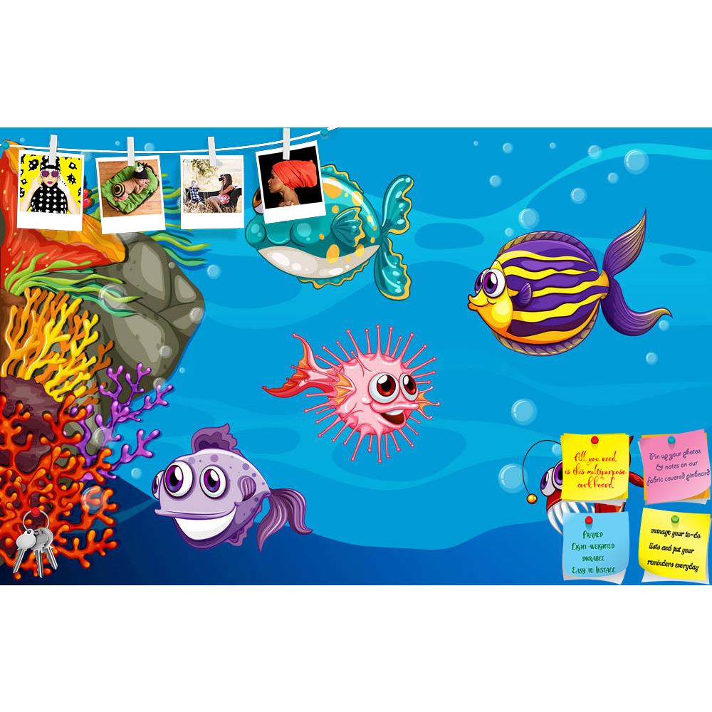 ArtzFolio Fish Swimming Underwater D2 Printed Bulletin Board Notice Pin Board Soft Board | Frameless-Bulletin Boards Frameless-AZ5006422BLB_FL_RF_R-0-Image Code 5006422 Vishnu Image Folio Pvt Ltd, IC 5006422, ArtzFolio, Bulletin Boards Frameless, Animals, Kids, Digital Art, fish, swimming, underwater, d2, printed, bulletin, board, notice, pin, soft, frameless, illustration, pin up board, push pin board, extra large cork board, big pin board, notice board, small bulletin board, cork board, wall notice board,