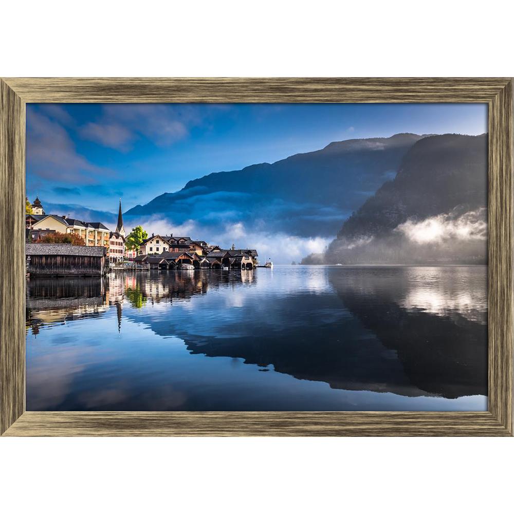 ArtzFolio Foggy Morning on the Harbor in Hallstatt, Austria Canvas Painting-Paintings Wooden Framing-AZ5006425ART_FR_RF_R-0-Image Code 5006425 Vishnu Image Folio Pvt Ltd, IC 5006425, ArtzFolio, Paintings Wooden Framing, Landscapes, Places, Photography, foggy, morning, on, the, harbor, in, hallstatt, austria, canvas, painting, framed, print, wall, for, living, room, with, frame, poster, pitaara, box, large, size, drawing, art, split, big, office, reception, of, kids, panel, designer, decorative, amazonbasics