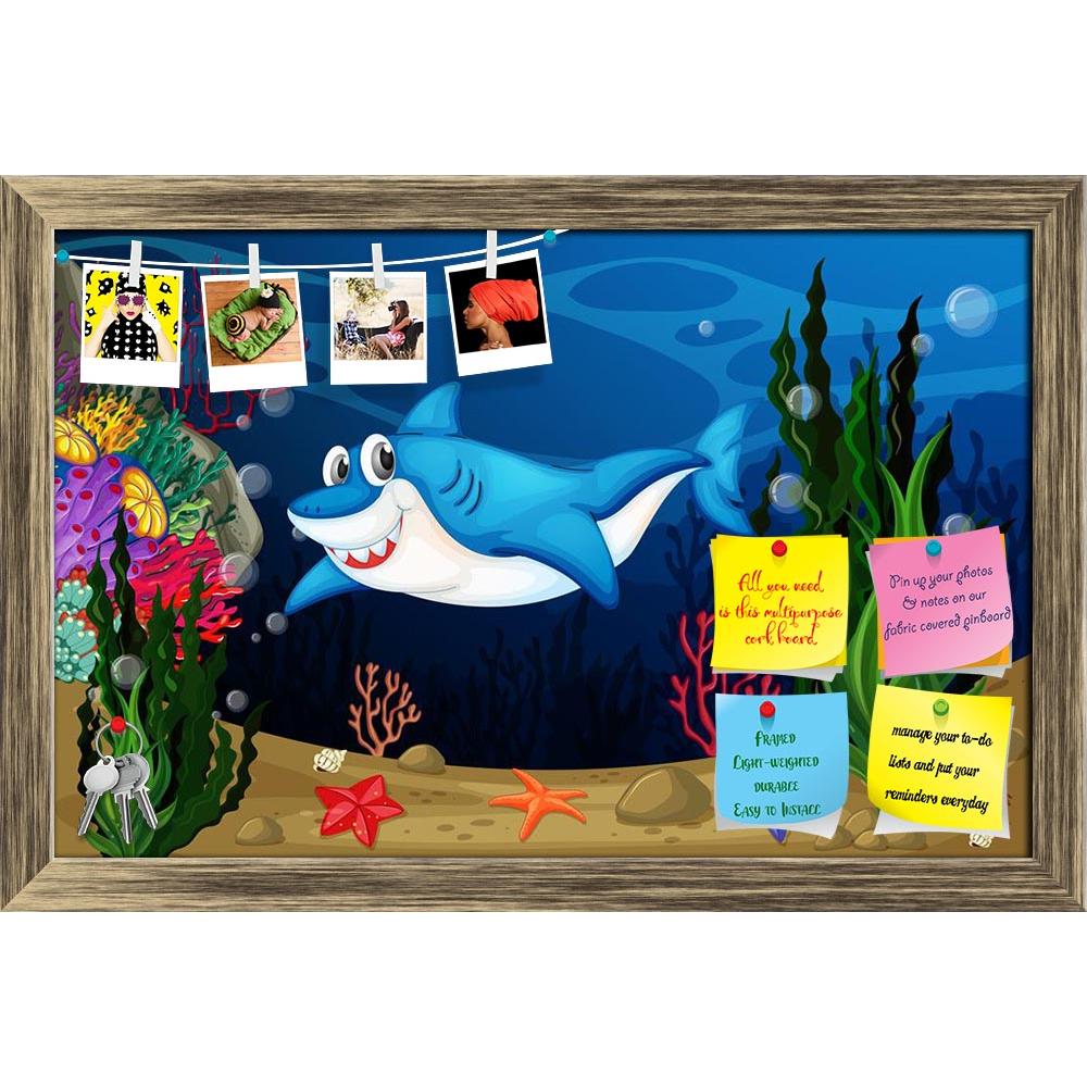 ArtzFolio Shark Swimming In The Sea Printed Bulletin Board Notice Pin Board Soft Board | Framed-Bulletin Boards Framed-AZ5006427BLB_FR_RF_R-0-Image Code 5006427 Vishnu Image Folio Pvt Ltd, IC 5006427, ArtzFolio, Bulletin Boards Framed, Animals, Kids, Digital Art, shark, swimming, in, the, sea, printed, bulletin, board, notice, pin, soft, framed, illustration, pin up board, push pin board, extra large cork board, big pin board, notice board, small bulletin board, cork board, wall notice board, giant cork boa