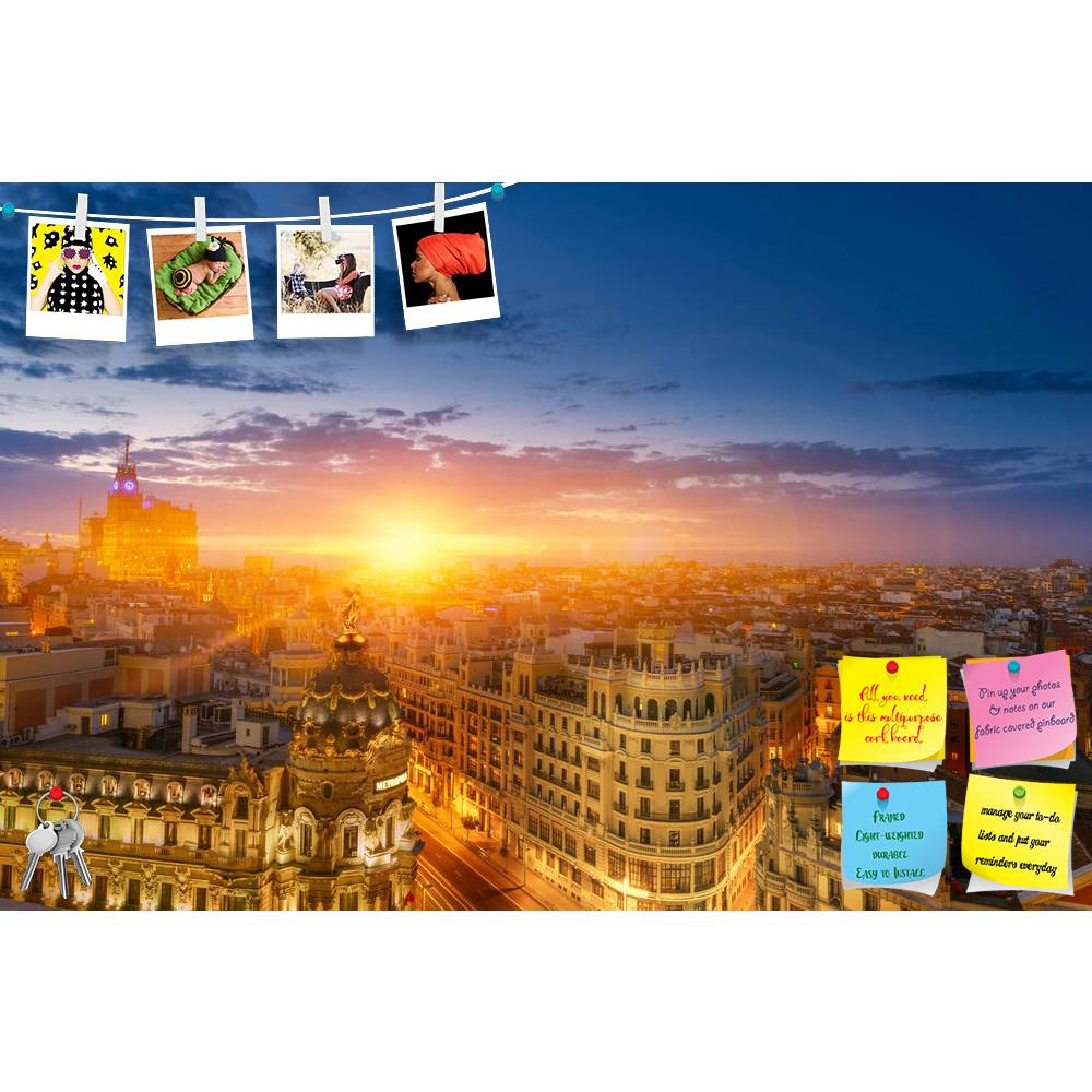 ArtzFolio Dusk View of Madrid, Capital City of Spain Printed Bulletin Board Notice Pin Board Soft Board | Frameless-Bulletin Boards Frameless-AZ5006438BLB_FL_RF_R-0-Image Code 5006438 Vishnu Image Folio Pvt Ltd, IC 5006438, ArtzFolio, Bulletin Boards Frameless, Landscapes, Places, Photography, dusk, view, of, madrid, capital, city, spain, printed, bulletin, board, notice, pin, soft, frameless, downtown, buildings, urban, aerial, scene, cityscape, skyline, night, evening, sunset, twilight, ski, sun, dome, la