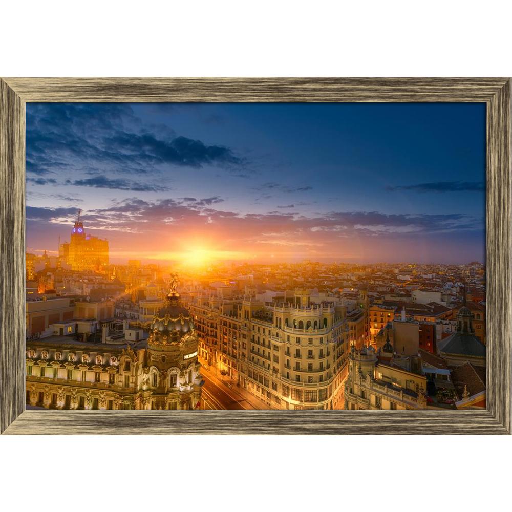 ArtzFolio Dusk View of Madrid, Capital City of Spain Canvas Painting-Paintings Wooden Framing-AZ5006438ART_FR_RF_R-0-Image Code 5006438 Vishnu Image Folio Pvt Ltd, IC 5006438, ArtzFolio, Paintings Wooden Framing, Landscapes, Places, Photography, dusk, view, of, madrid, capital, city, spain, canvas, painting, framed, print, wall, for, living, room, with, frame, poster, pitaara, box, large, size, drawing, art, split, big, office, reception, kids, panel, designer, decorative, amazonbasics, reprint, small, bedr